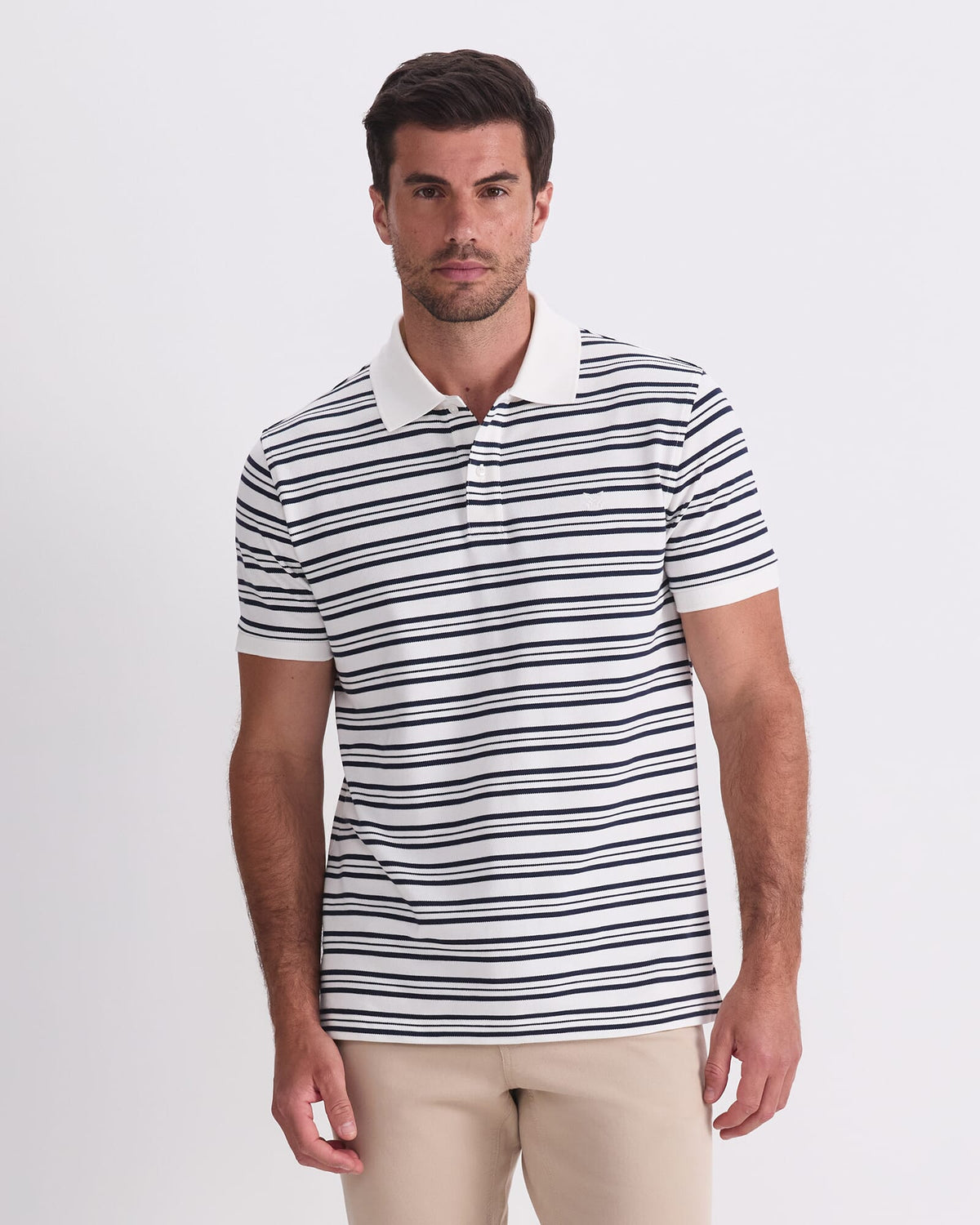 SC Stripe Pique Polo