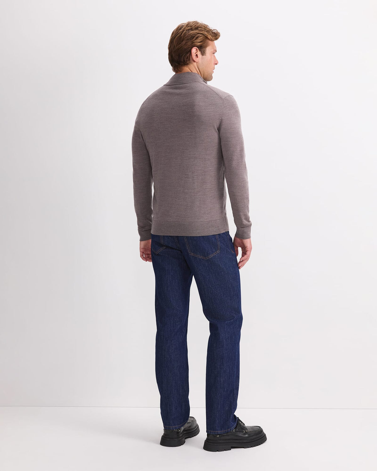 Merino Quarter Zip Knit