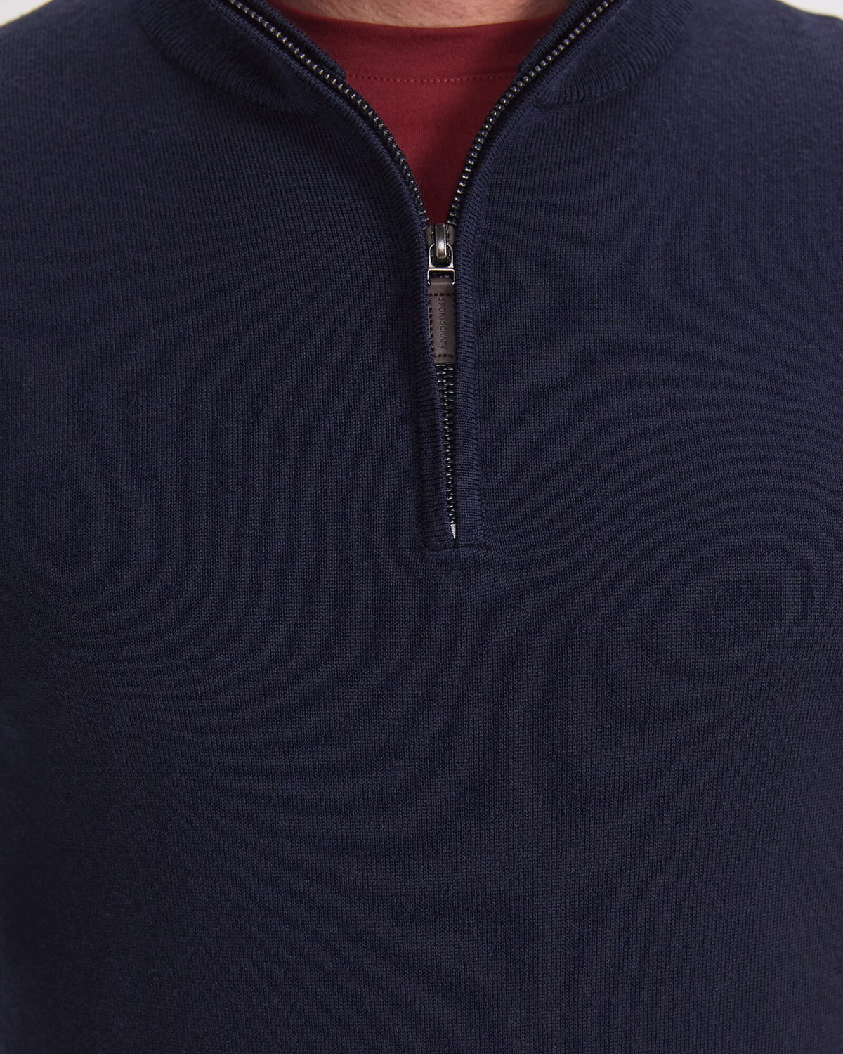 Merino Quarter Zip Knit