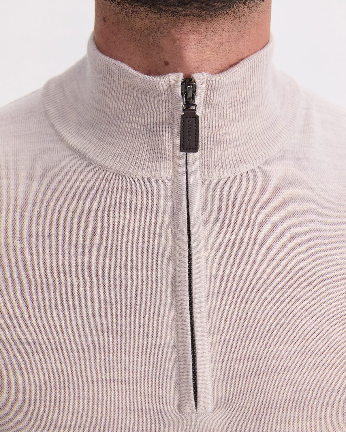 Merino Quarter Zip Knit