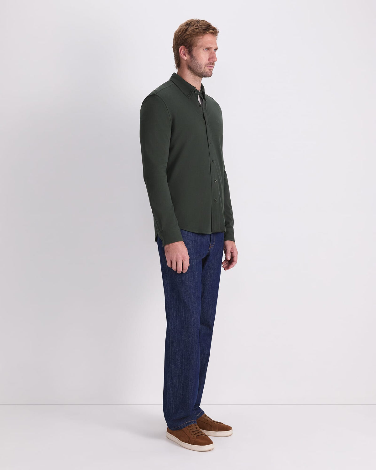 Long Sleeve Pique Shirt