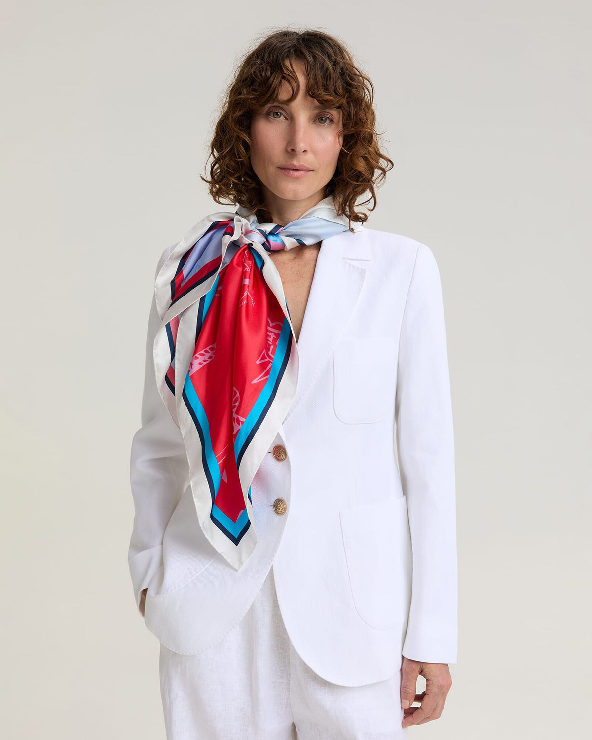 Sailing Club Silk Scarf