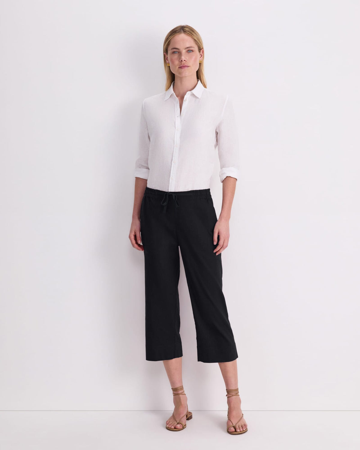 Rosa Crop Linen Pant