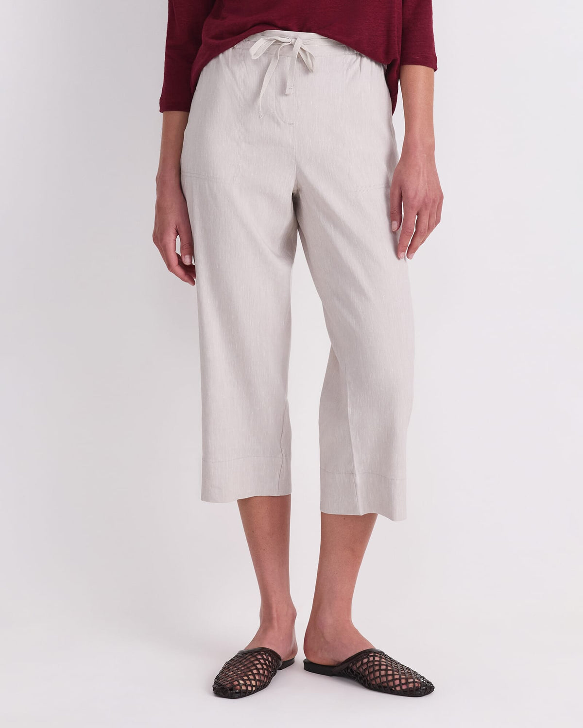 Rosa Crop Linen Pant