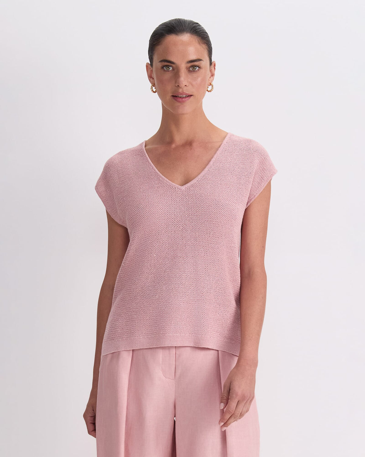 Luisa V-Neck Knit Top