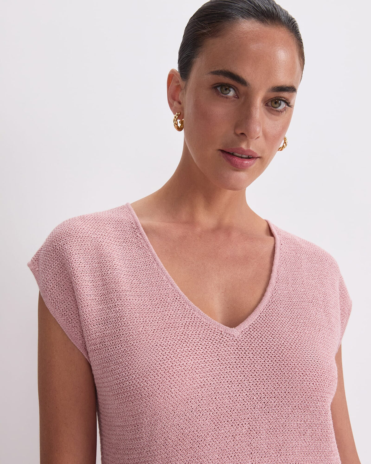 Luisa V-Neck Knit Top