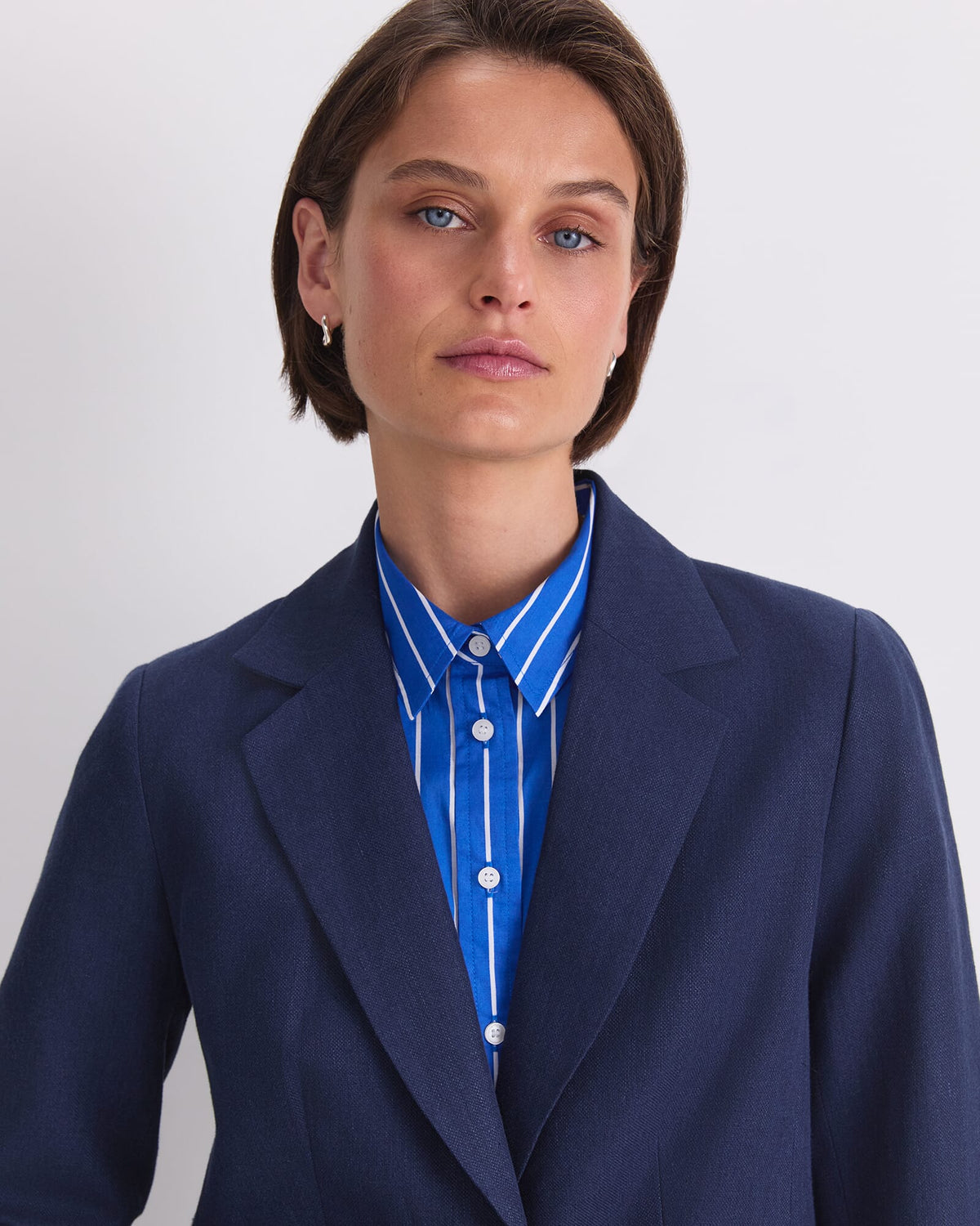 Freya Short Linen Blazer