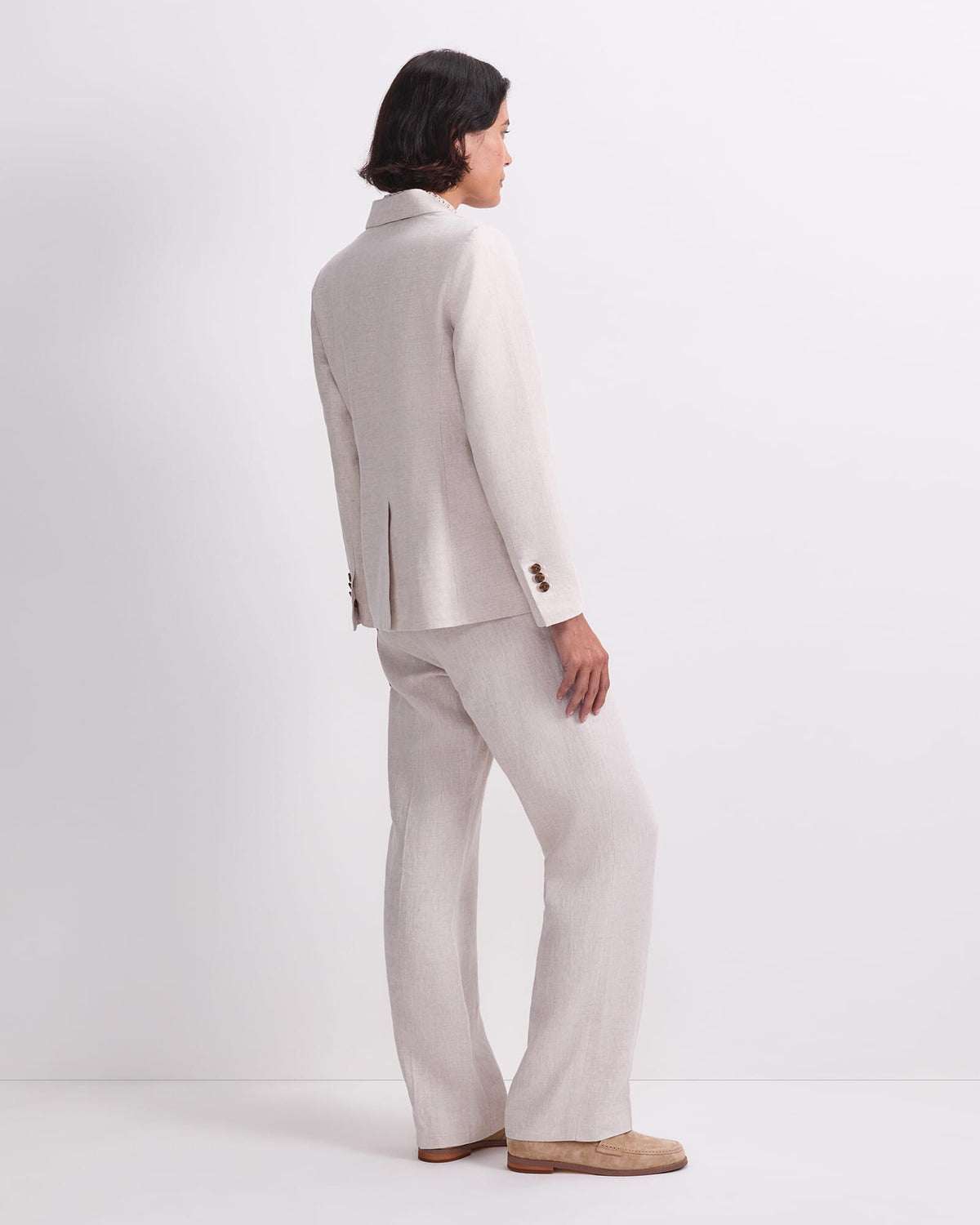 Freya Short Linen Blazer