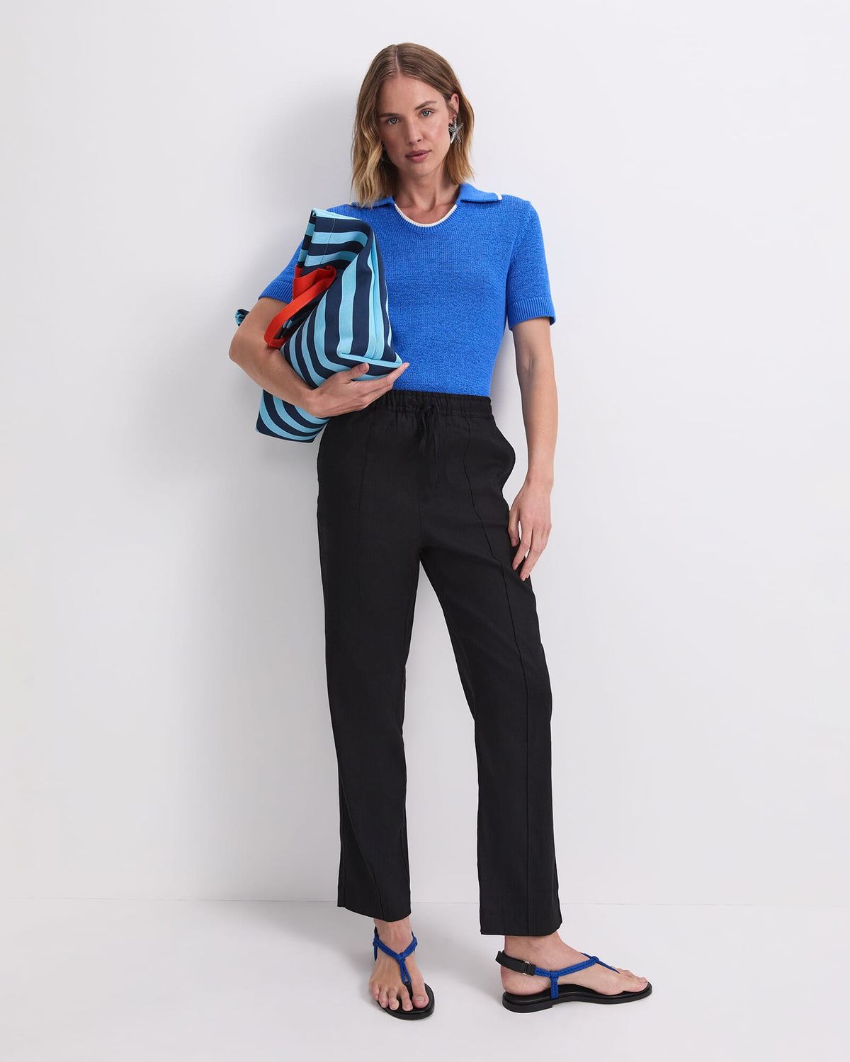 Rosa Tapered Linen Pant
