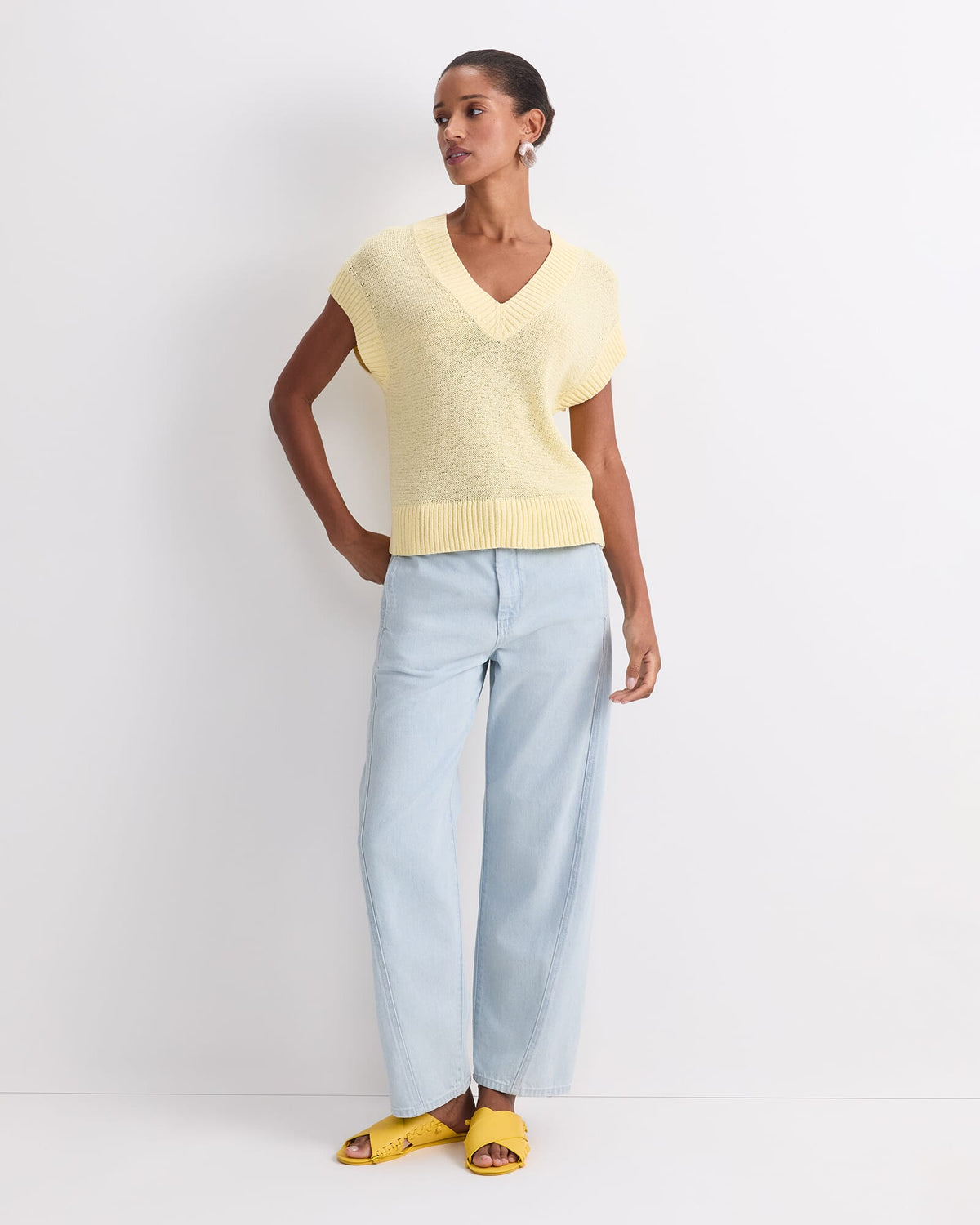 Josie Tape Yarn V-Neck Tank