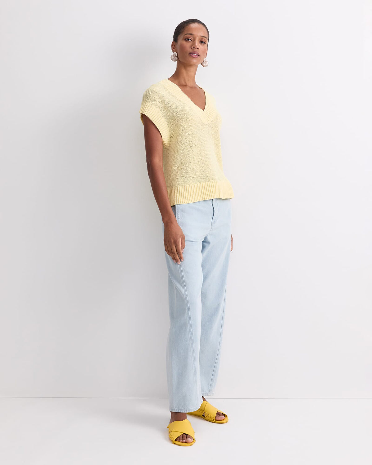 Josie Tape Yarn V-Neck Tank