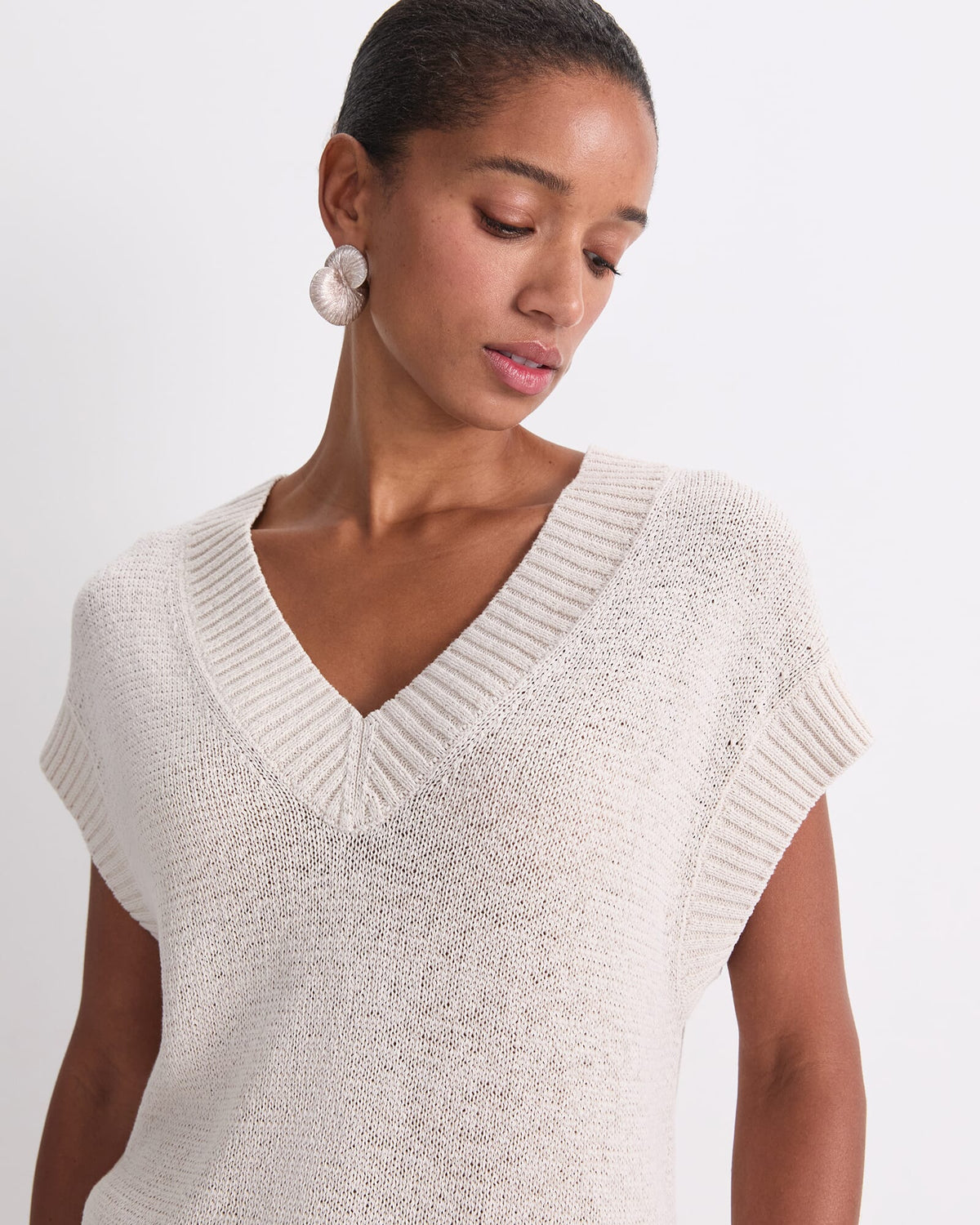 Josie Tape Yarn V-Neck Tank