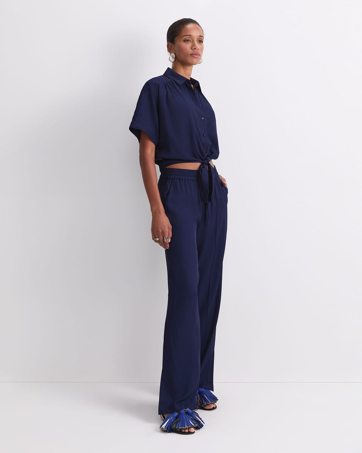 Meryem Tie Front Blouse
