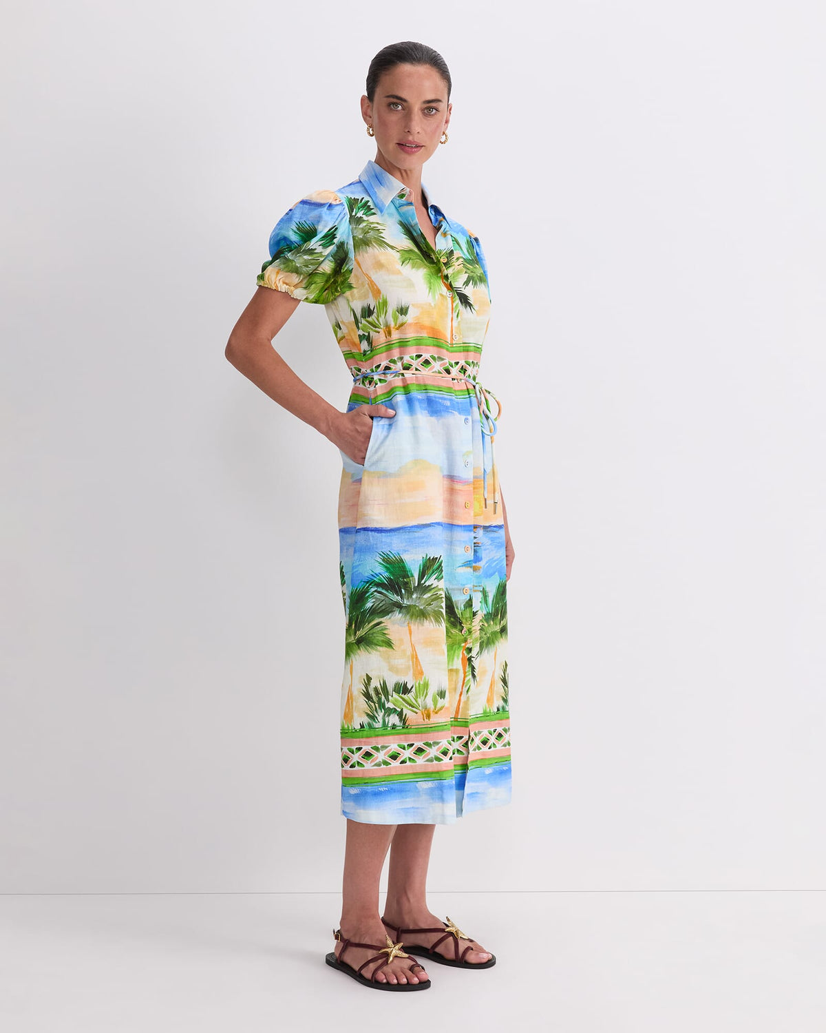 Sunset Palm Dress