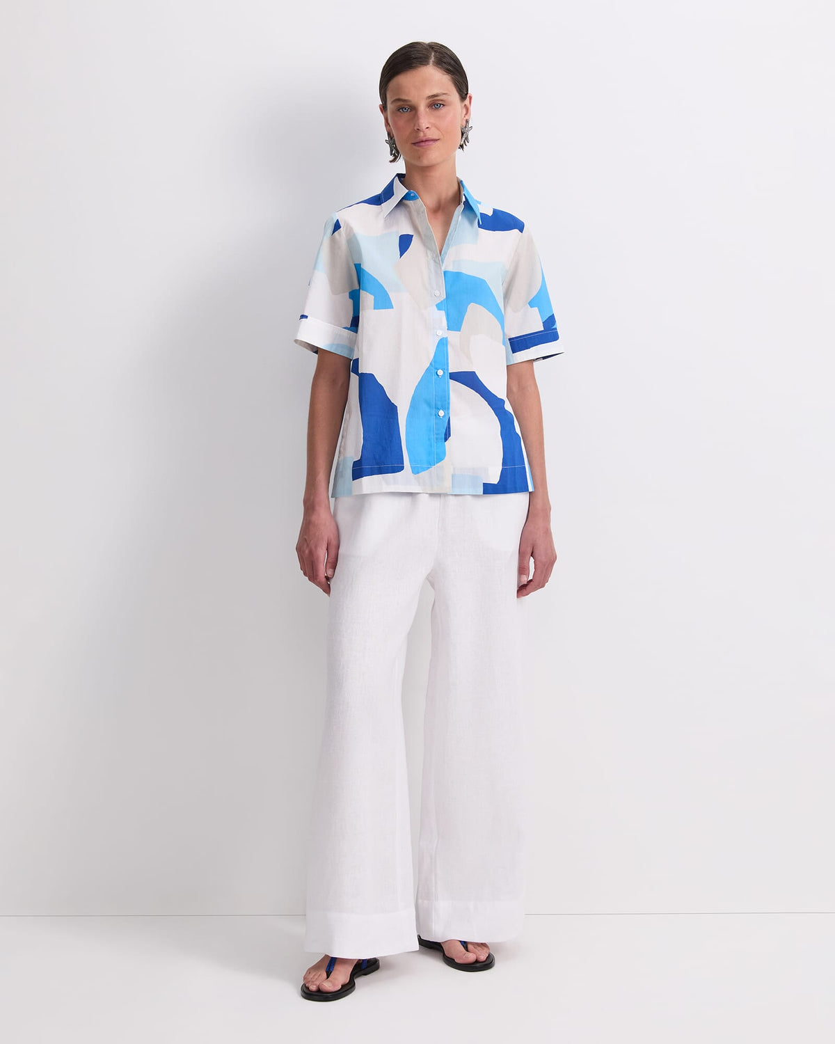 Nora Short Sleeve Lily Voile Shirt