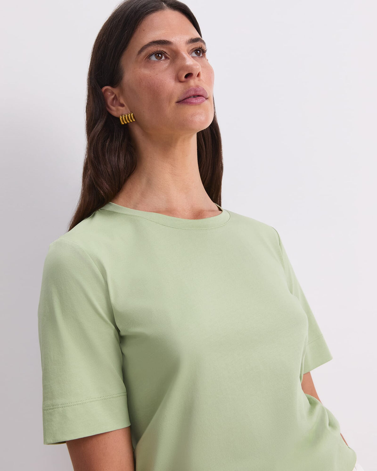 Mercerised Cotton Short Sleeve Tee