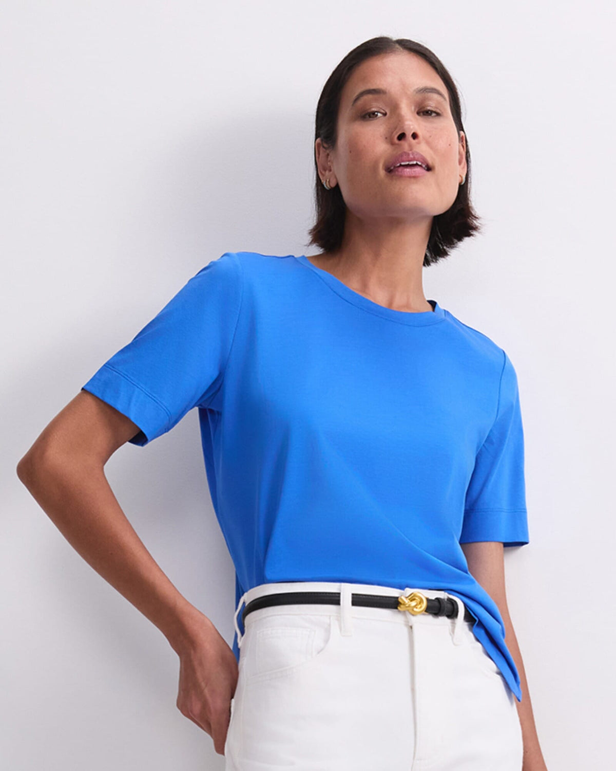 Mercerised Cotton Short Sleeve Tee