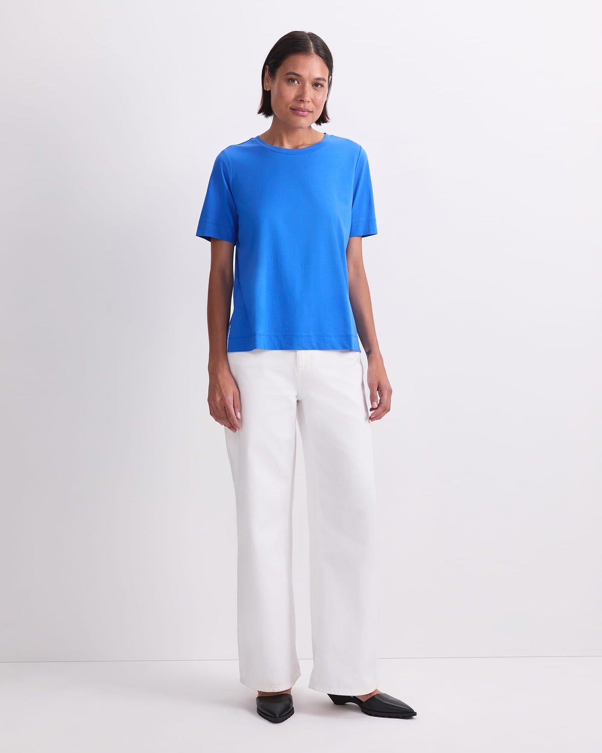 Mercerised Cotton Short Sleeve Tee