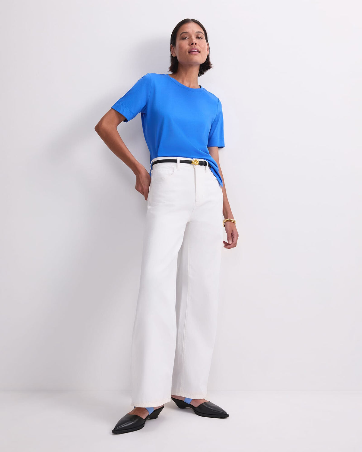 Mercerised Cotton Short Sleeve Tee