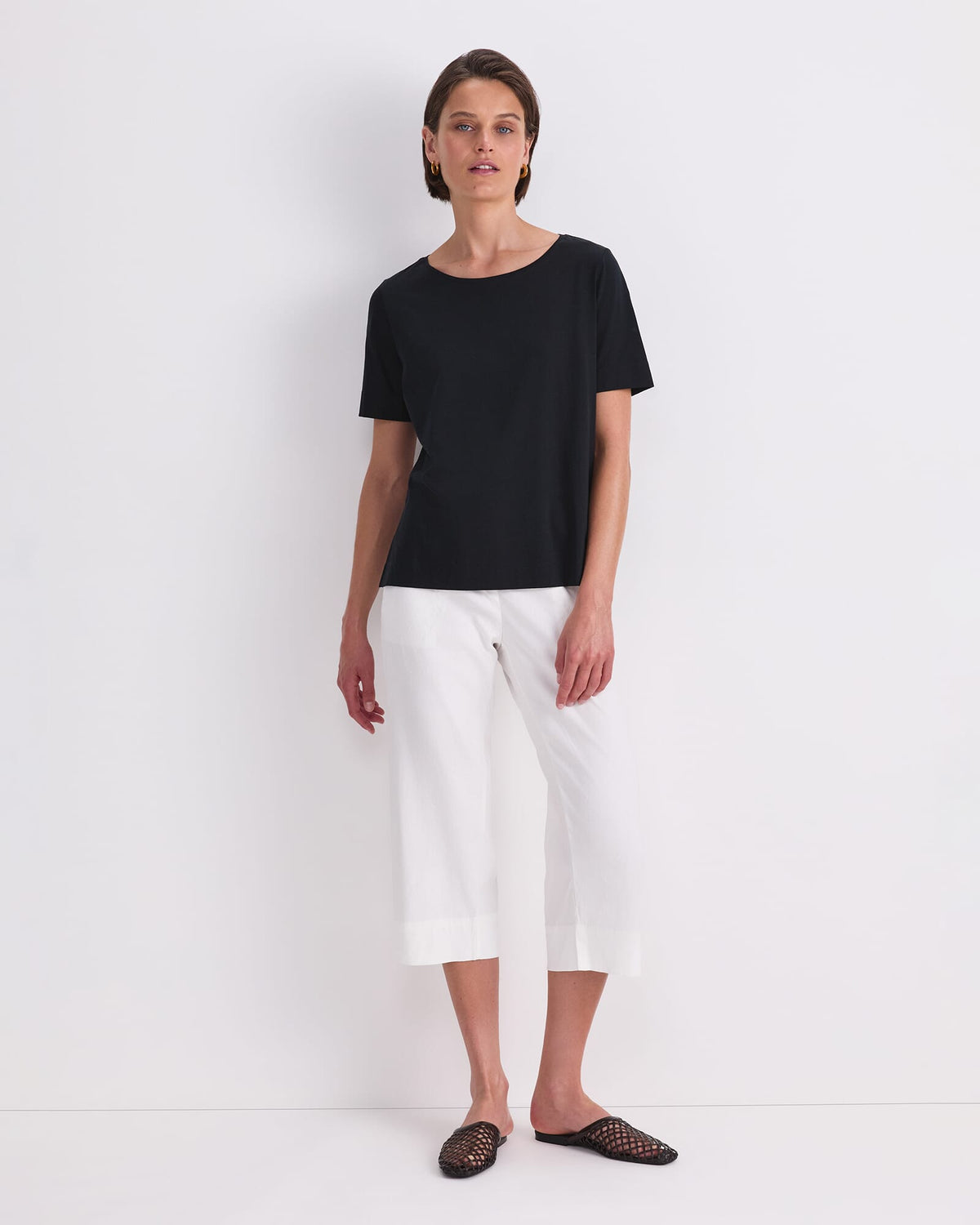 Mercerised Cotton Short Sleeve Tee