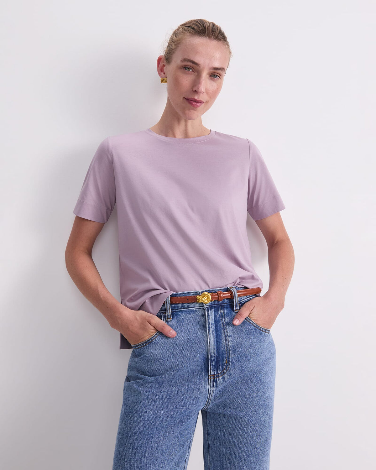 Mercerised Cotton Short Sleeve Tee