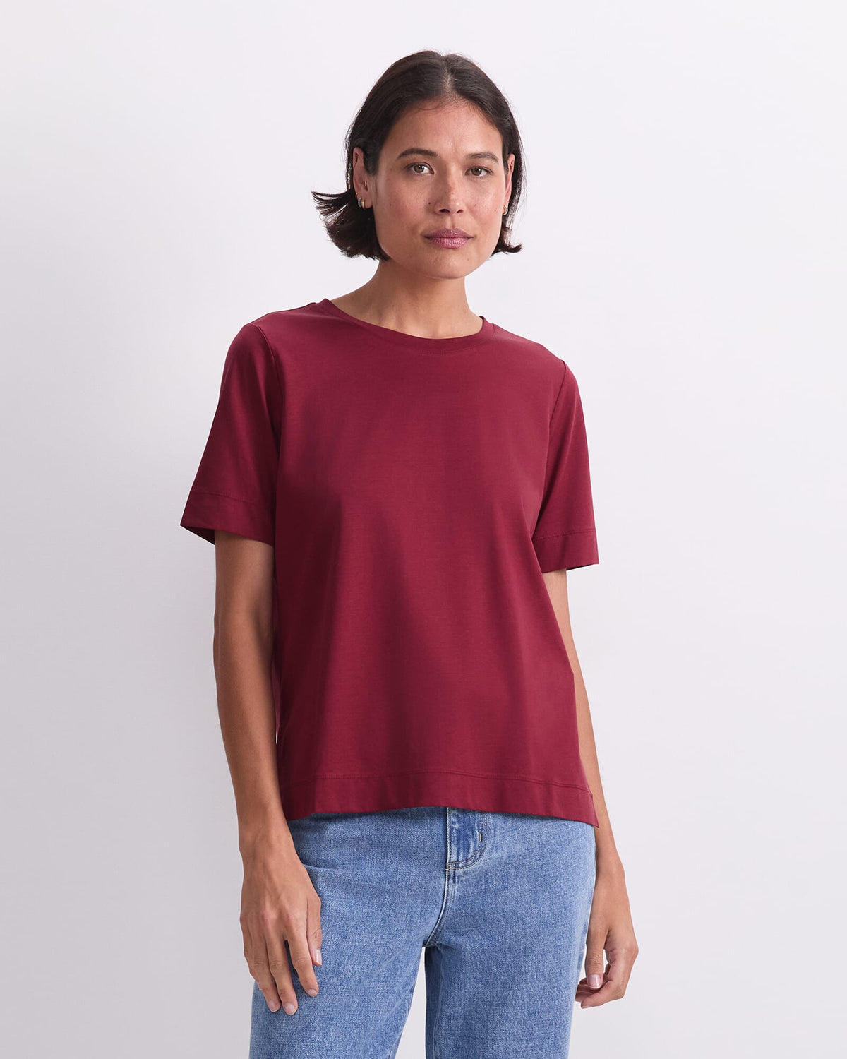 Mercerised Cotton Short Sleeve Tee