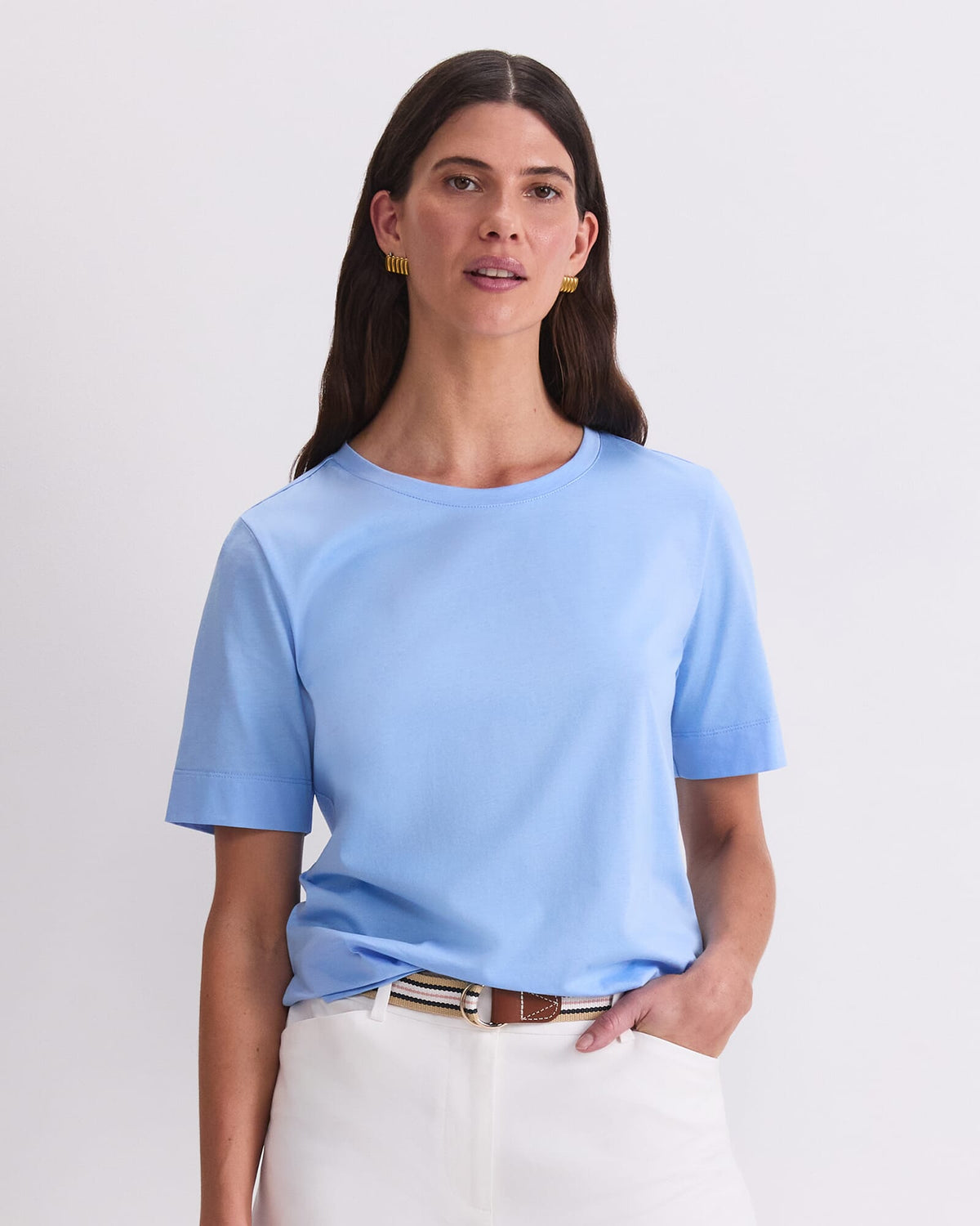 Mercerised Cotton Short Sleeve Tee