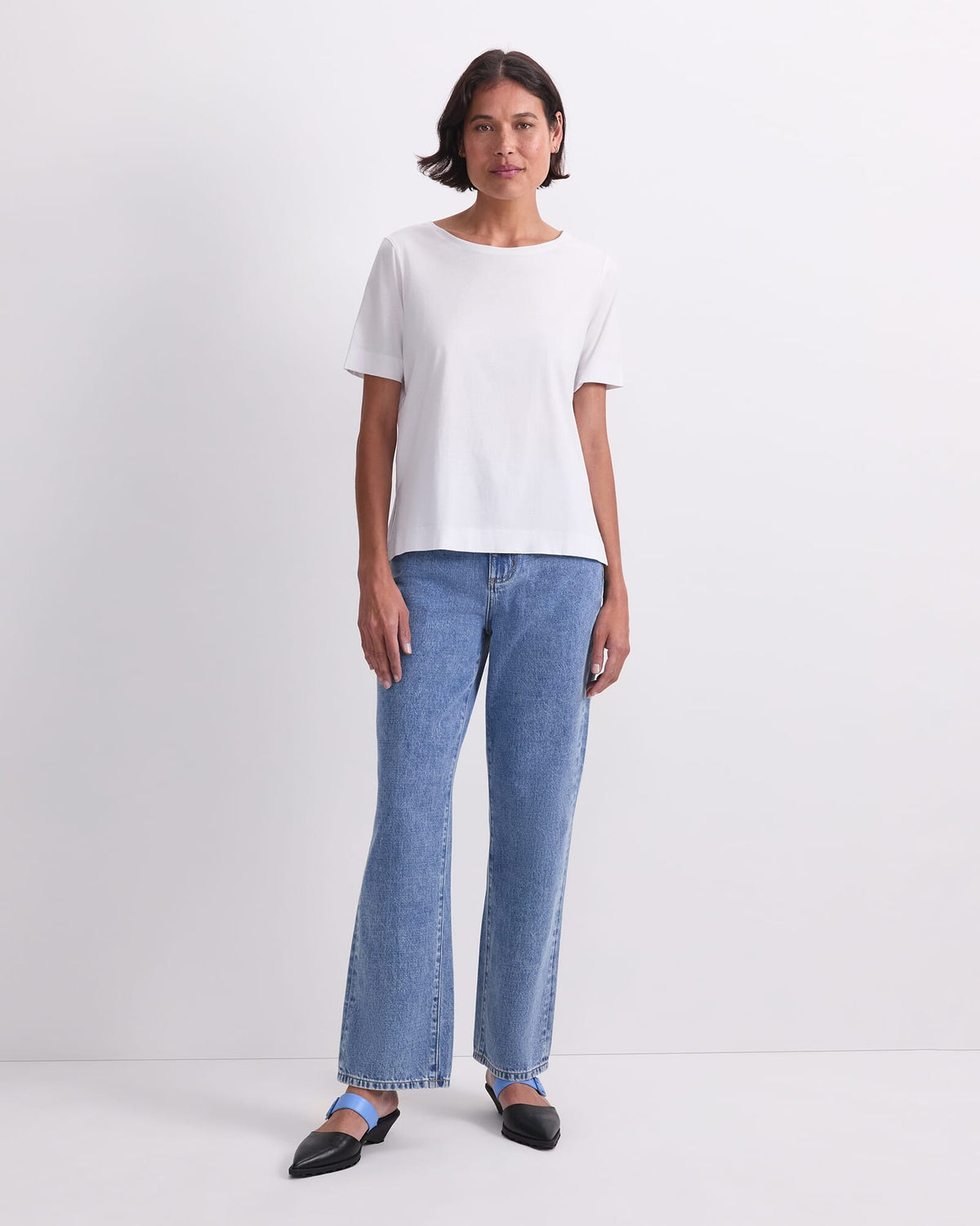 Mercerised Cotton Short Sleeve Tee