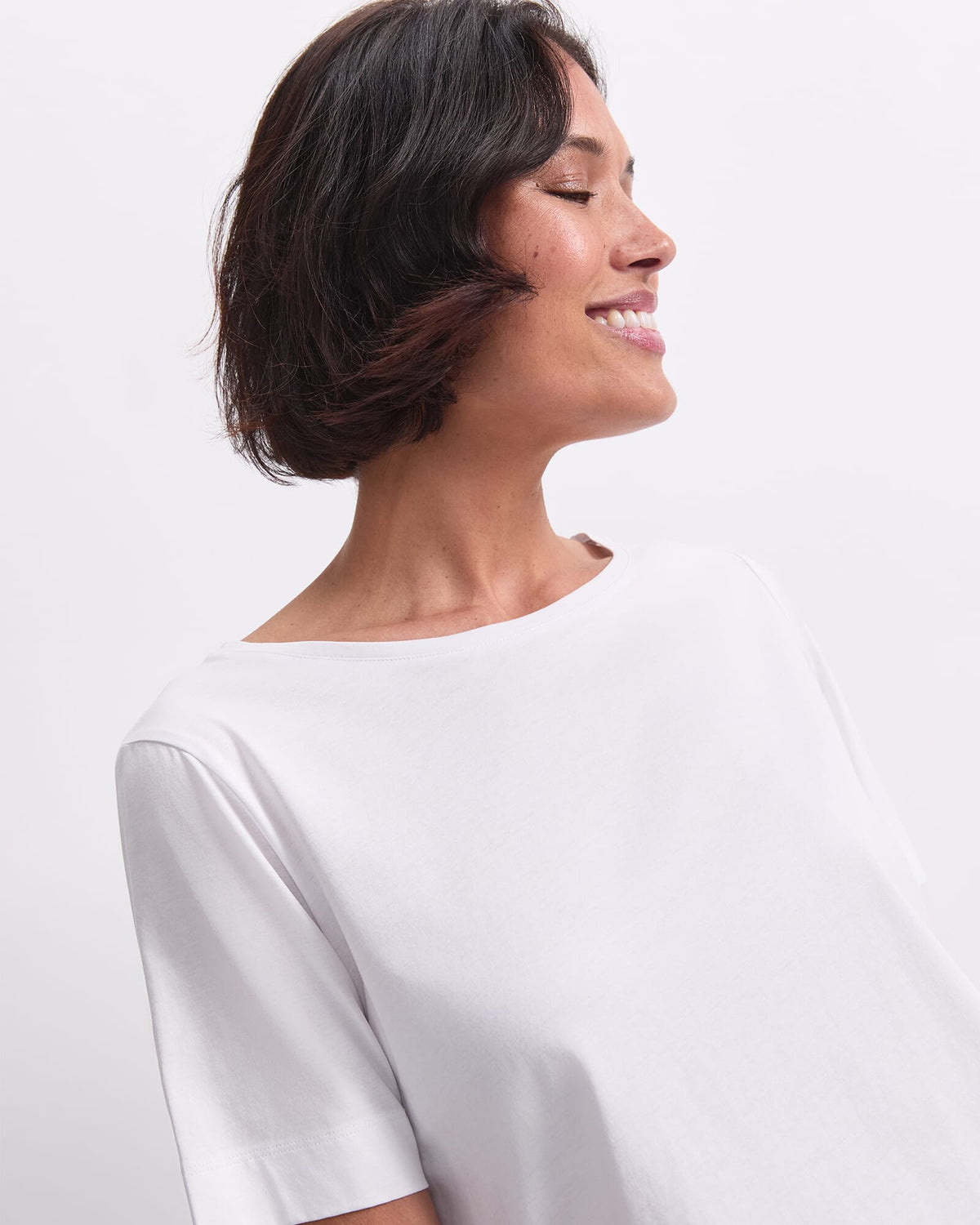 Mercerised Cotton Short Sleeve Tee