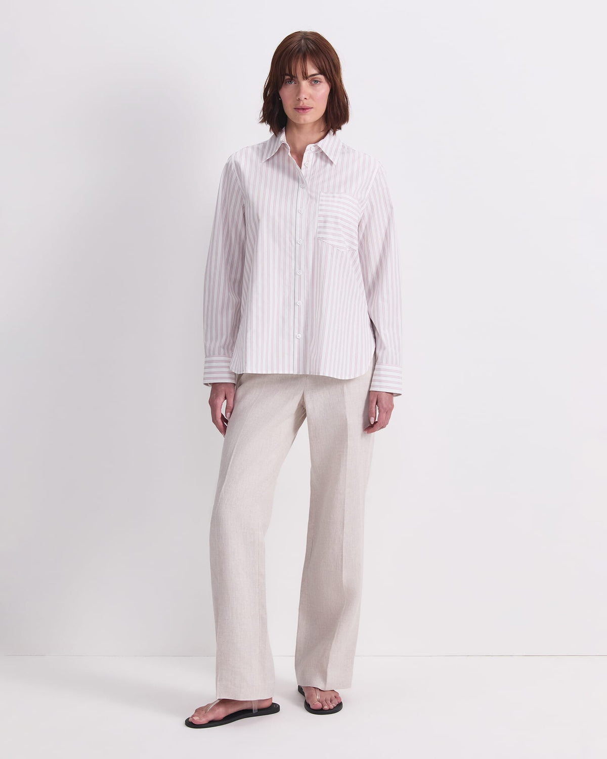 Logo Stripe Pocket Shirt