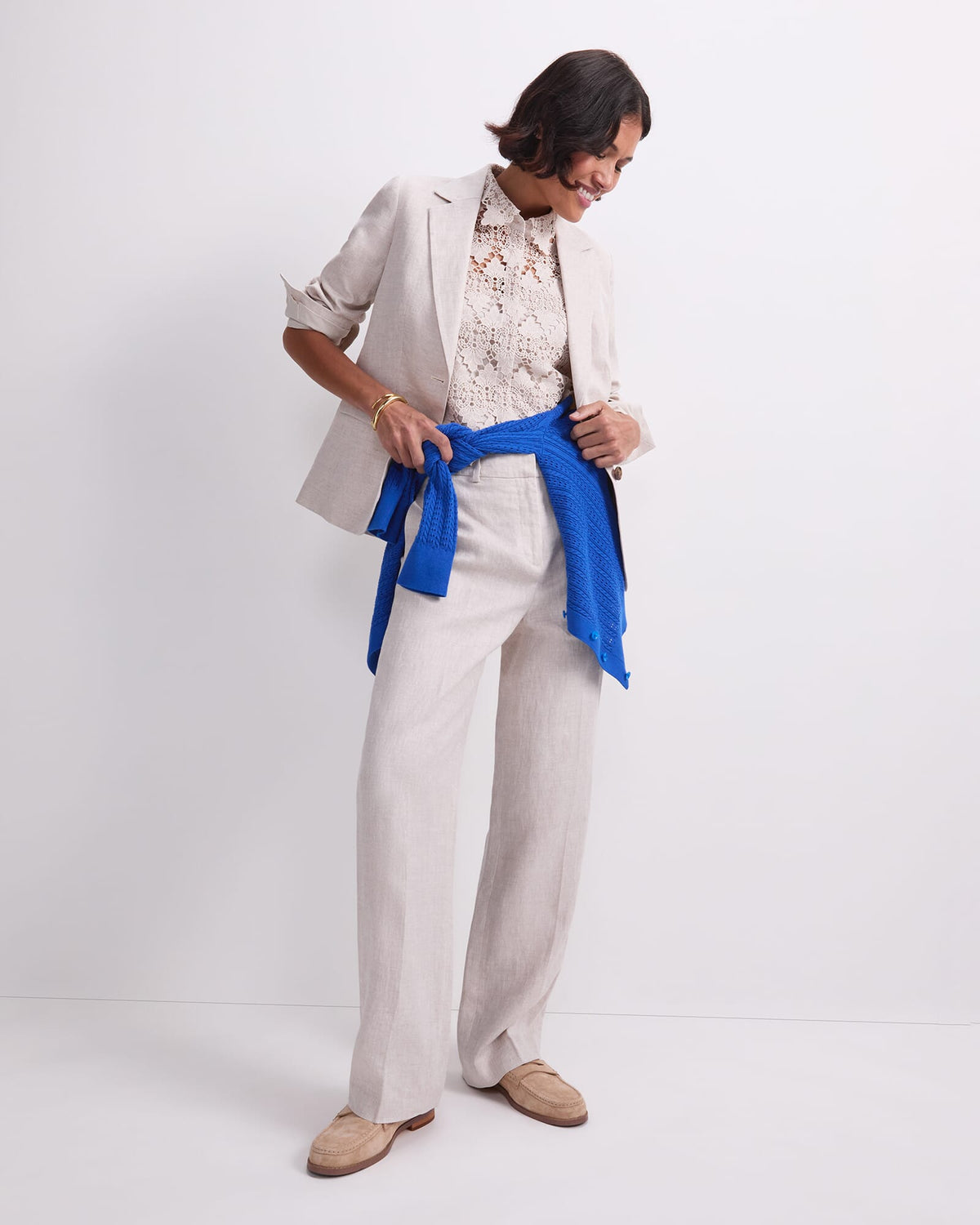 Freya Straight Linen Pant
