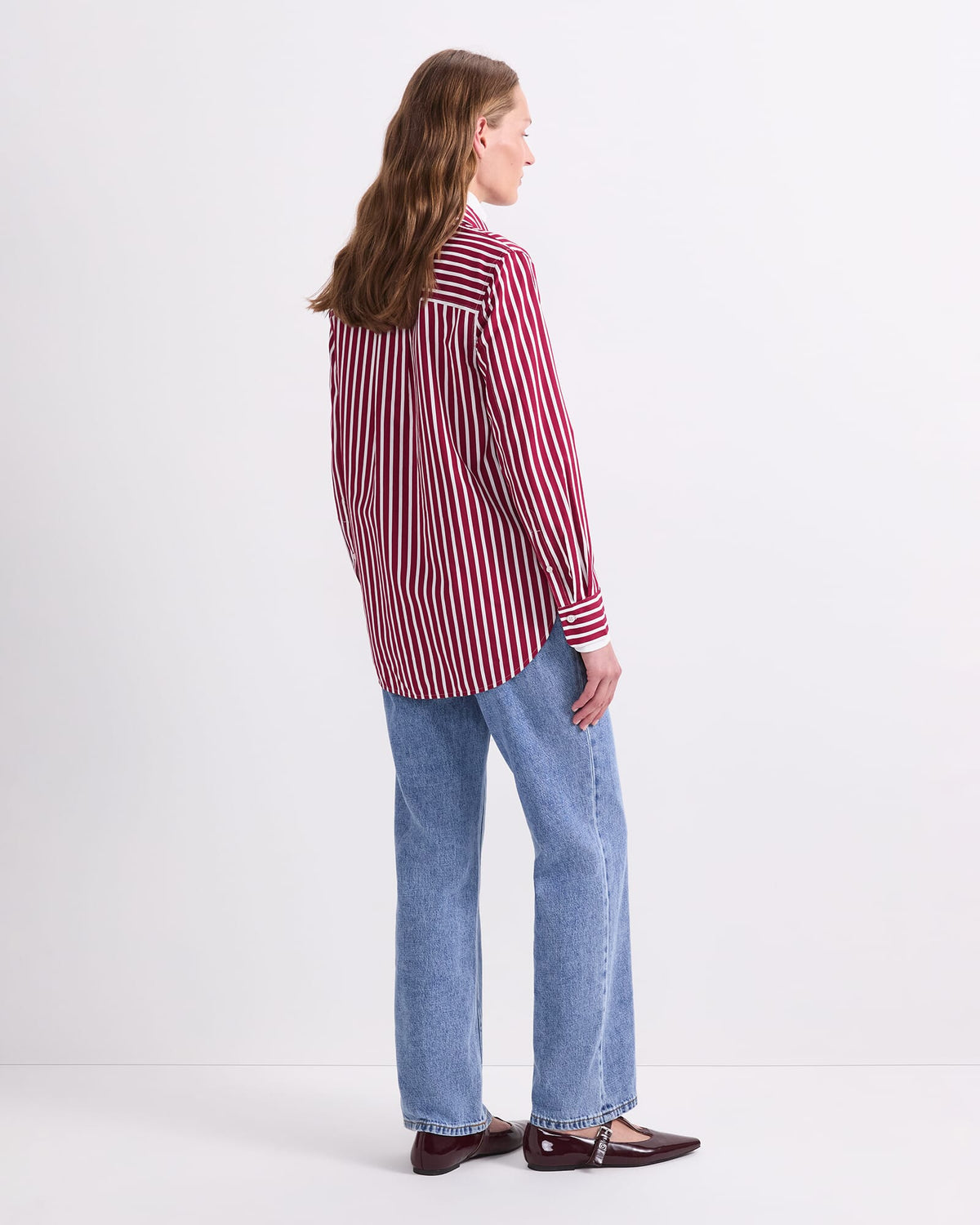 Hannah Stripe Cotton Silk Shirt