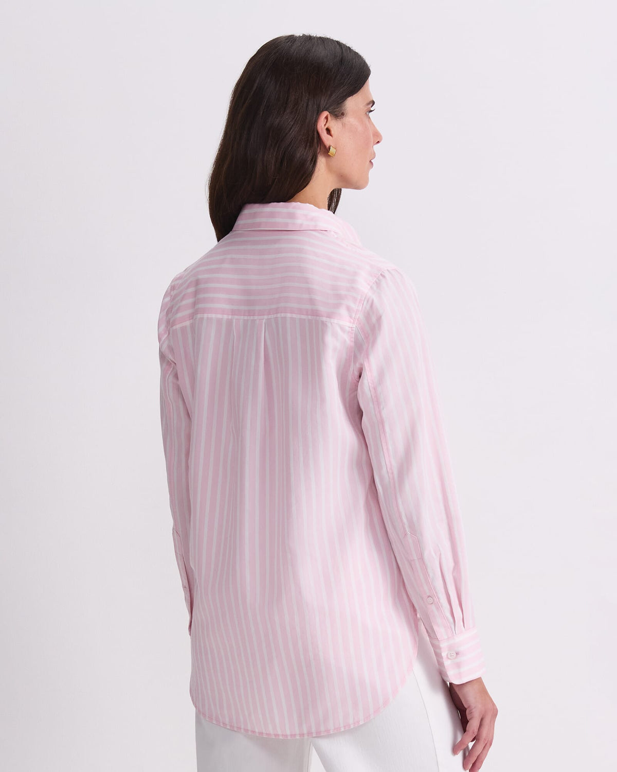 Hannah Stripe Cotton Silk Shirt