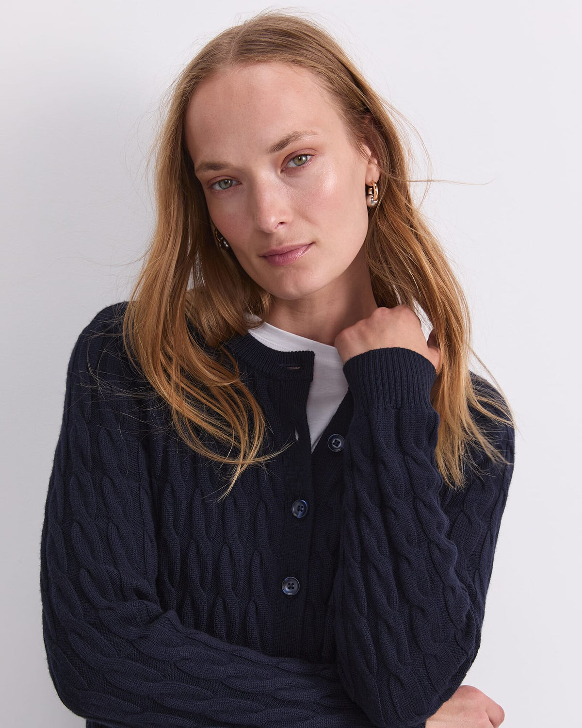 Merino Cable Cardigan