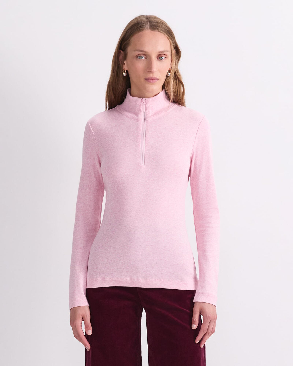 Lucy Zip Funnel Neck