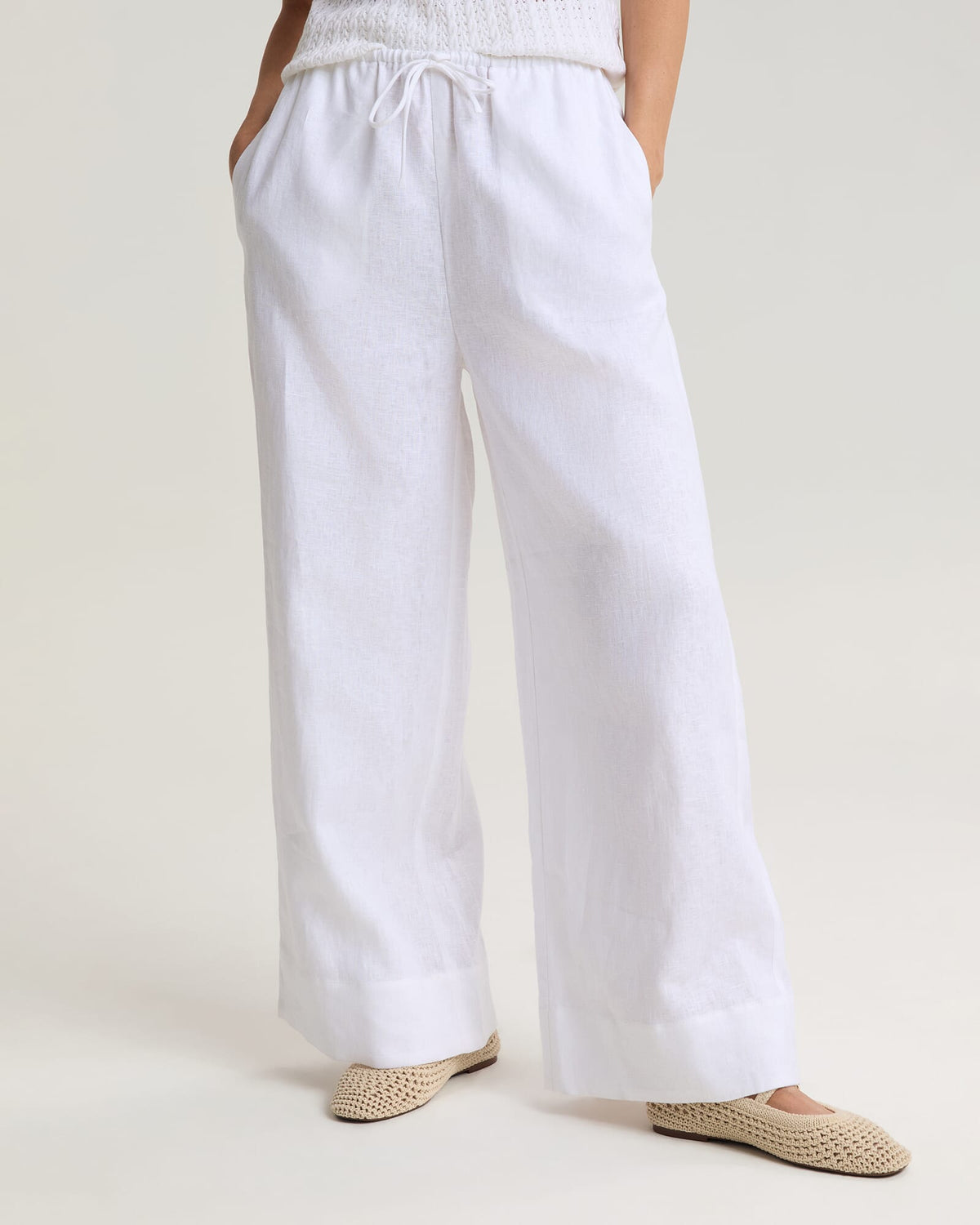 Ariana Wide Leg Linen Pant