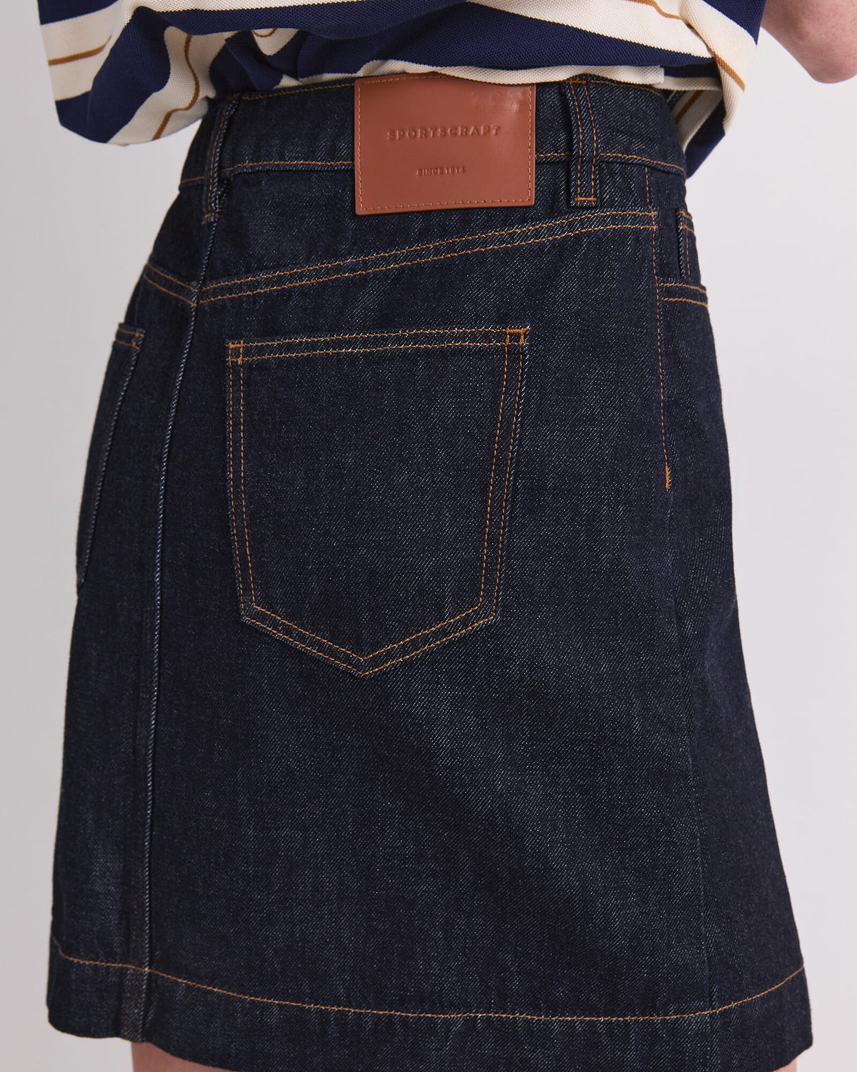 Simmi Denim Wrap Skirt