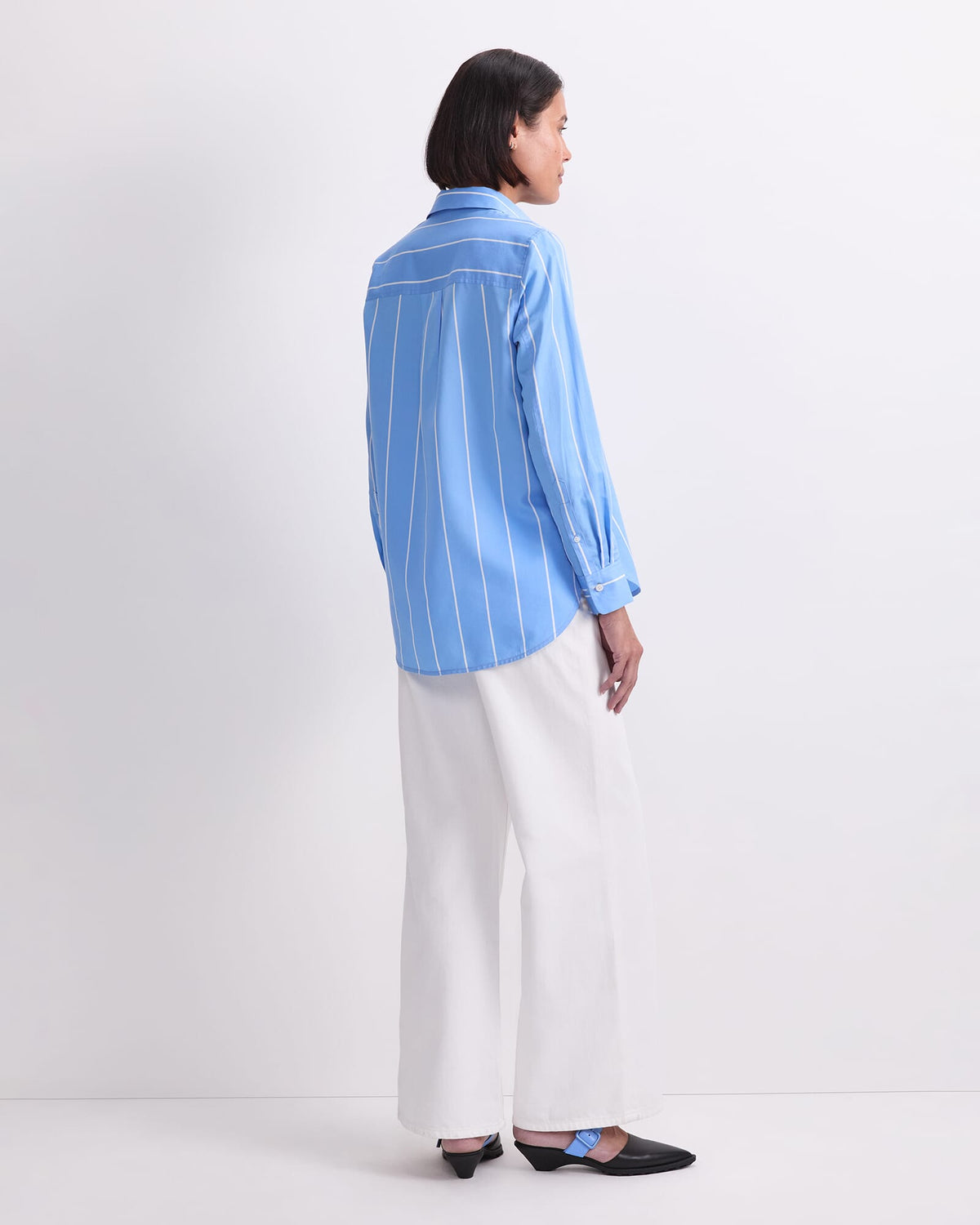 Hannah Stripe Cotton Silk Shirt