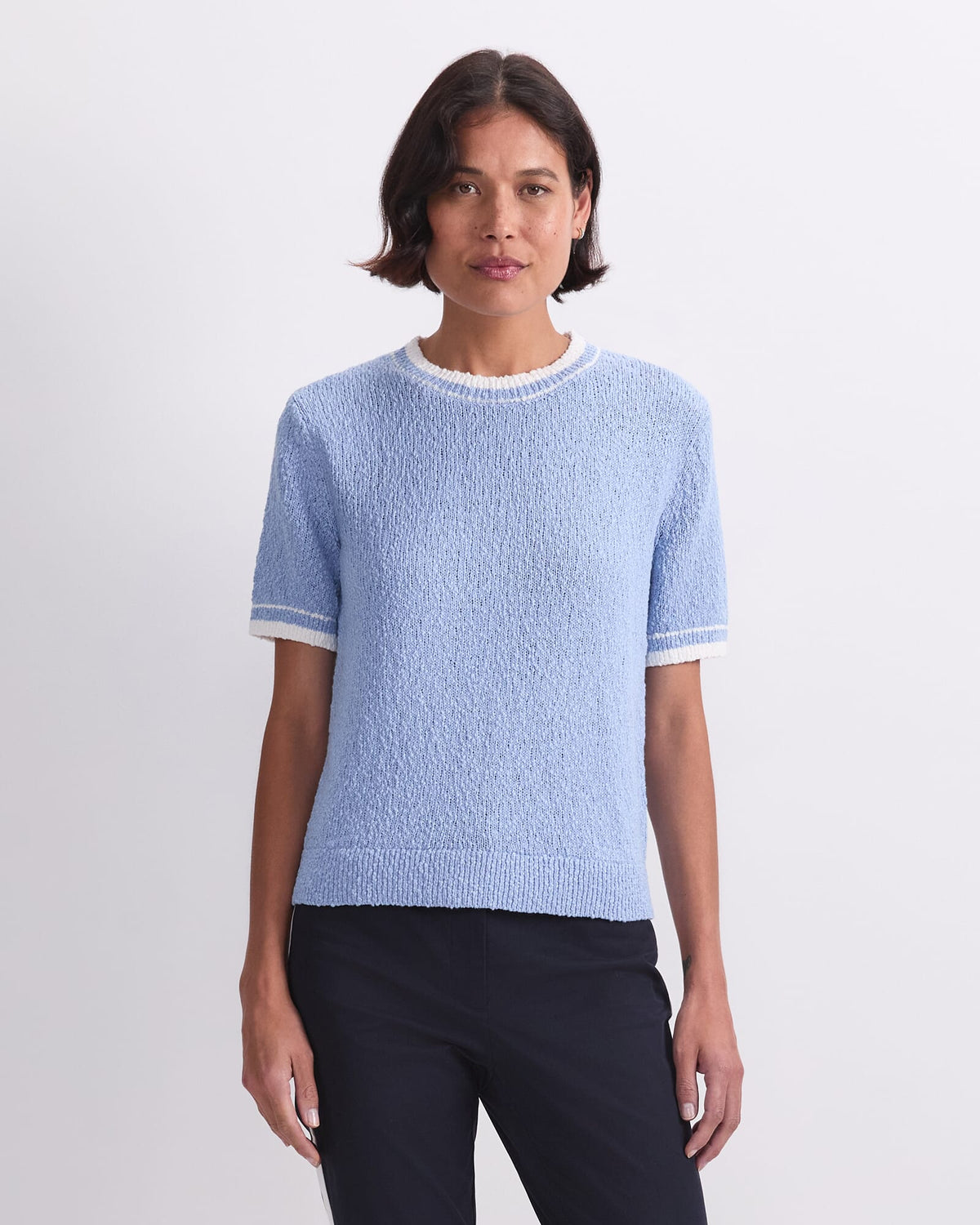 Cotton Crew Neck Knit