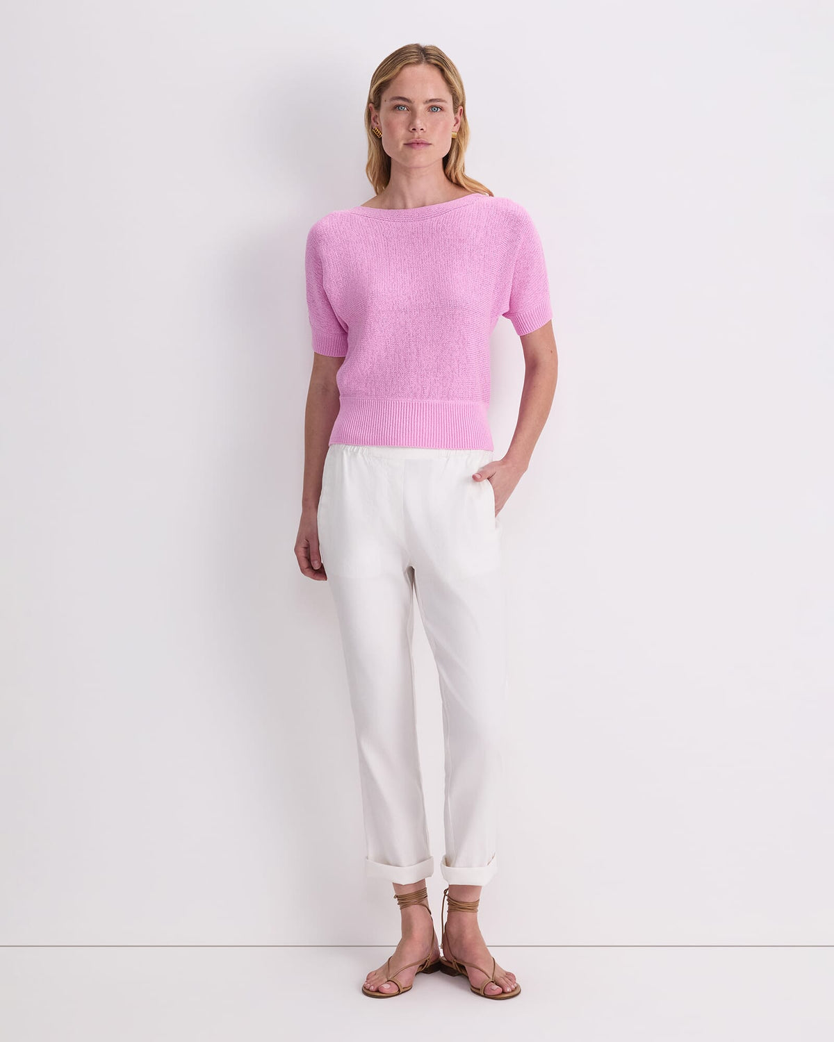 Josie Tape Yarn Batwing Tee