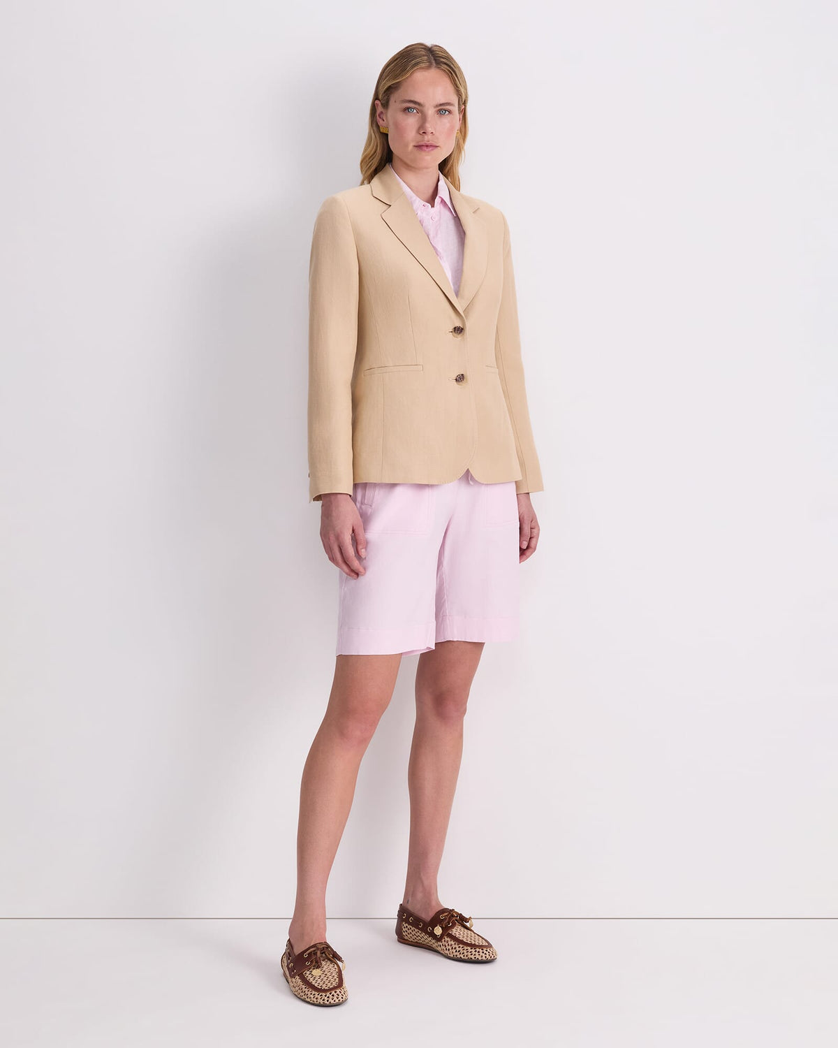Sloane Textured Linen Blazer