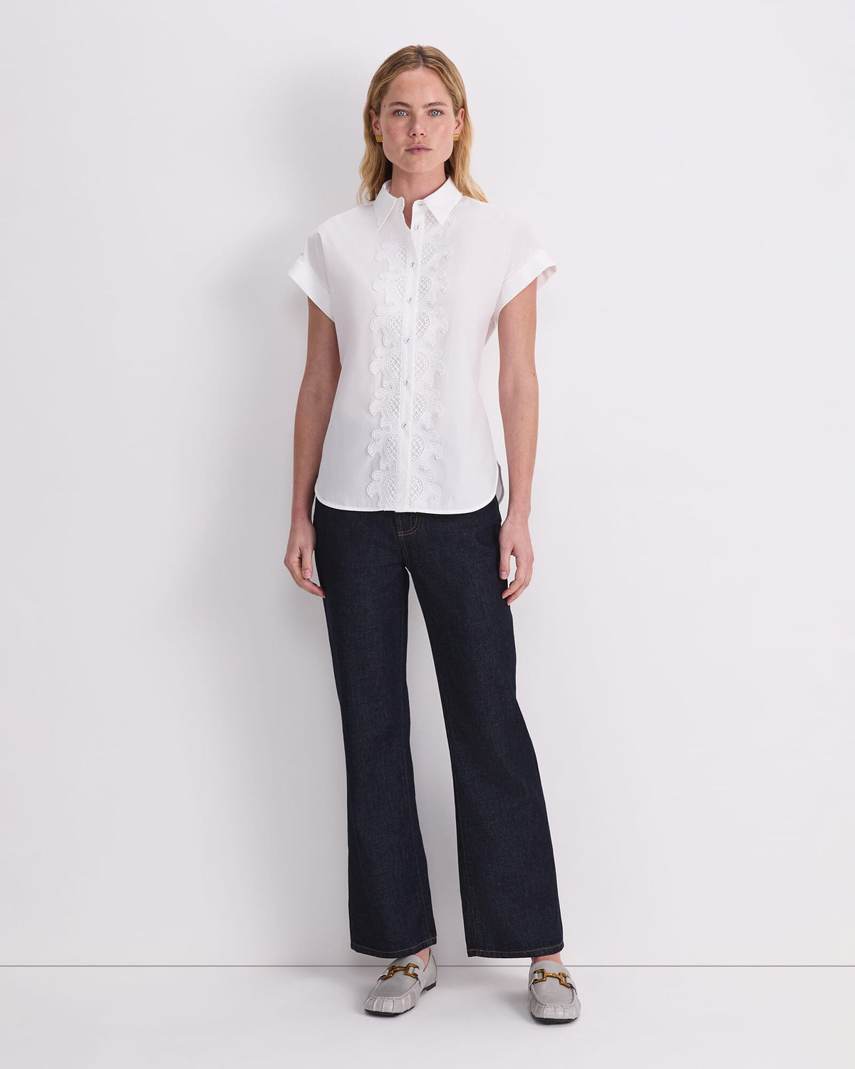 Zelda Lace Trim Shirt