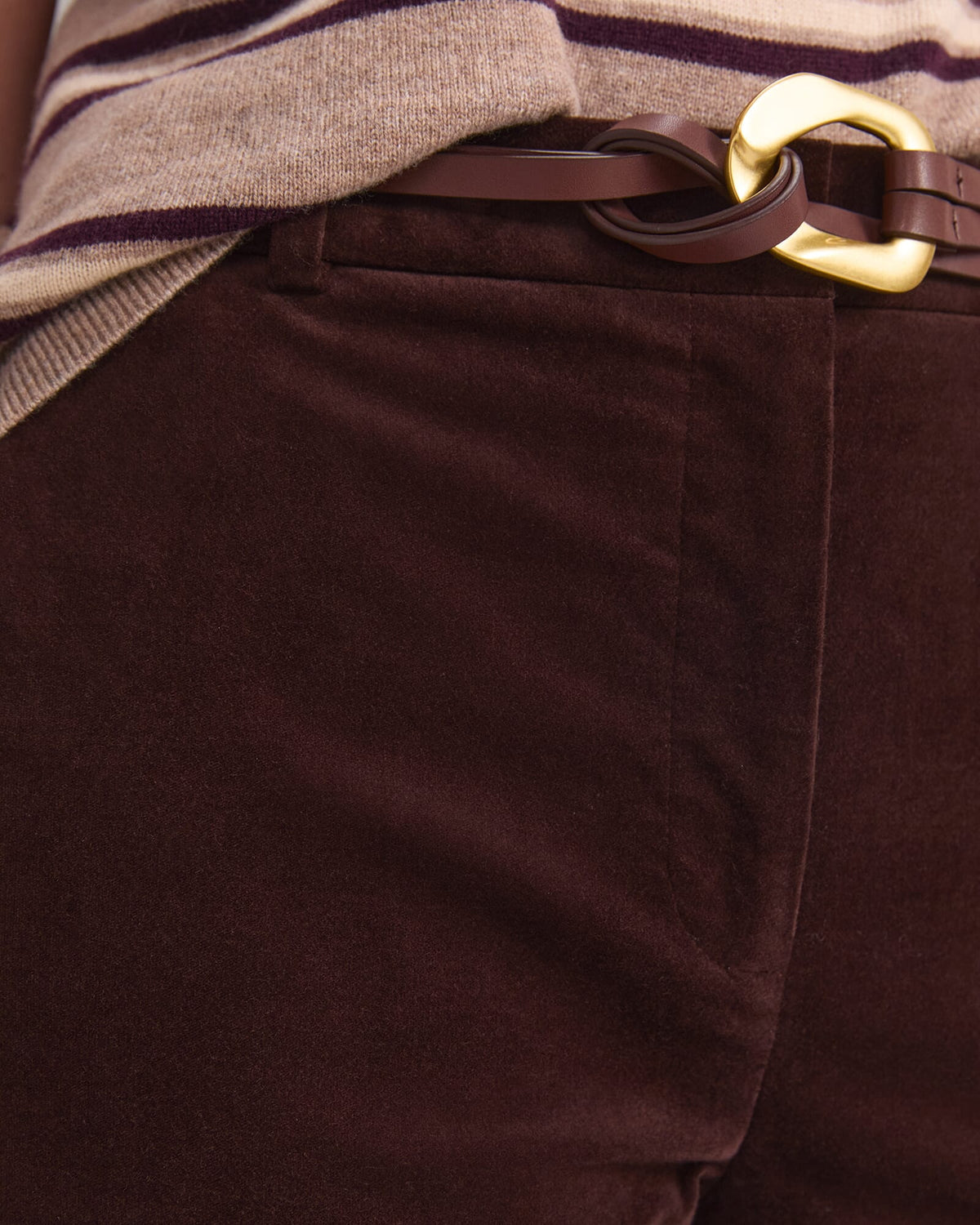 Thea Kick Flare Velvet Pant