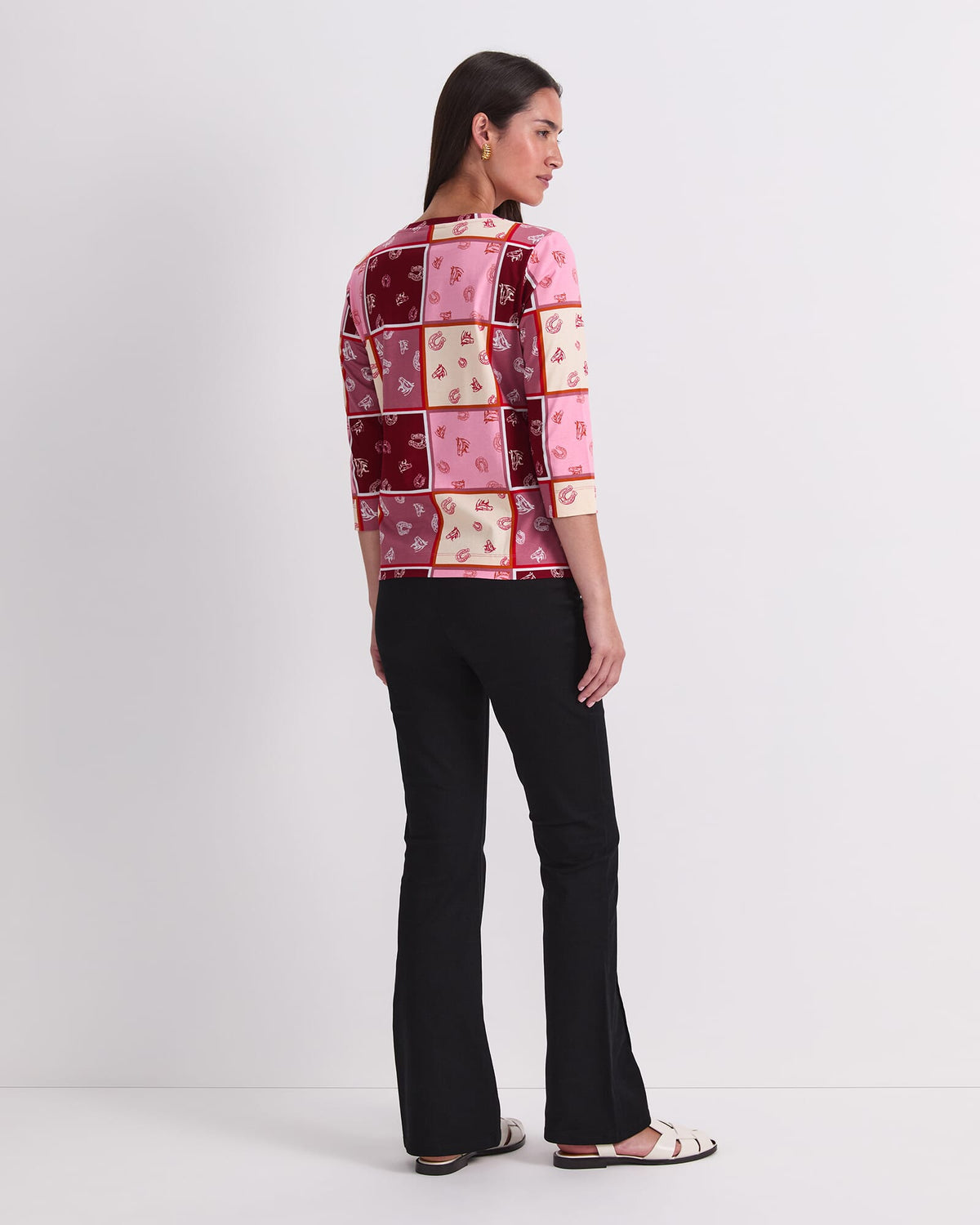 Horse Print Mercerized Tee