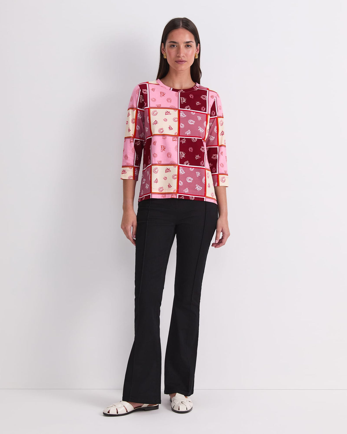 Horse Print Mercerized Tee