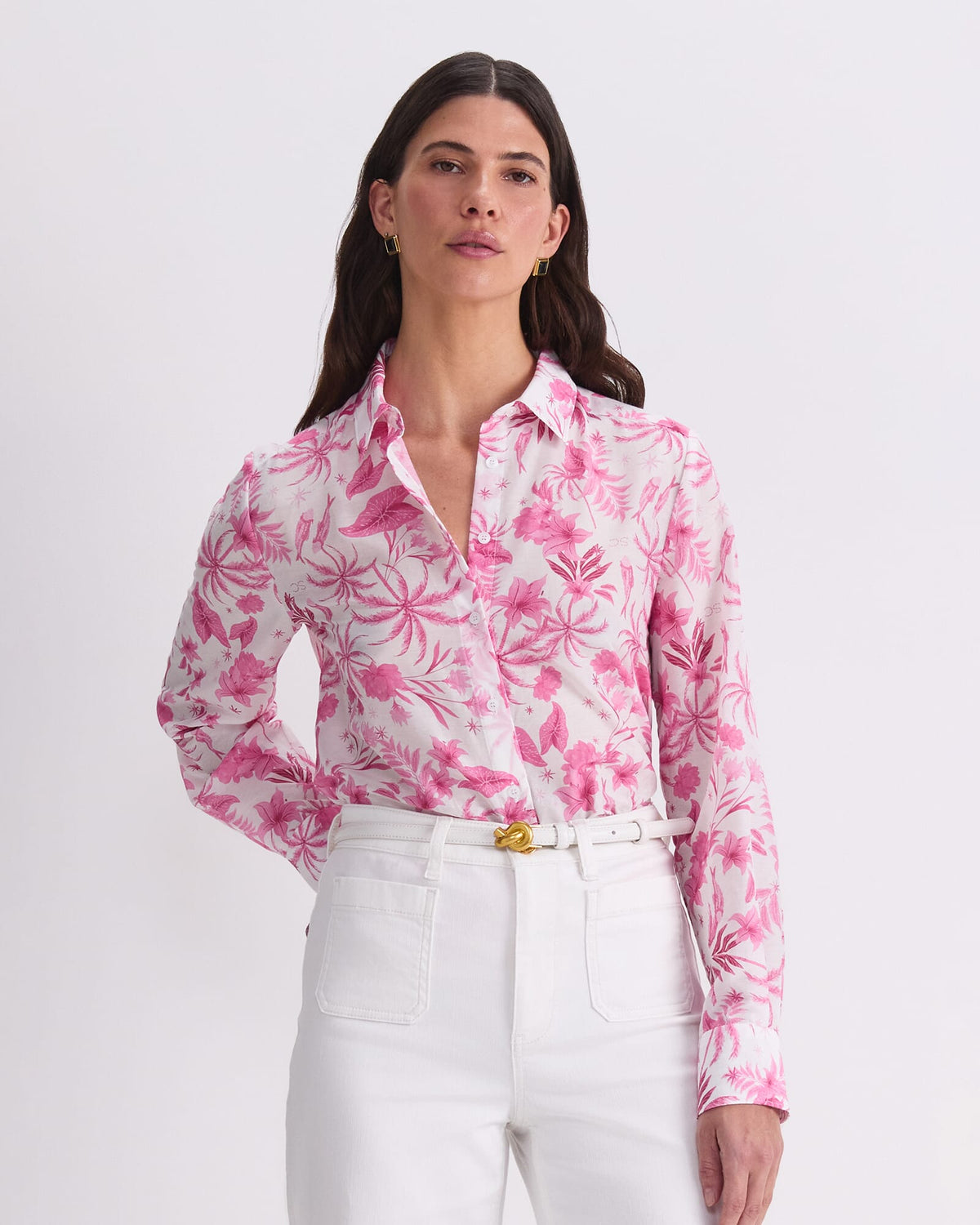 Cotton Silk Palm Shirt