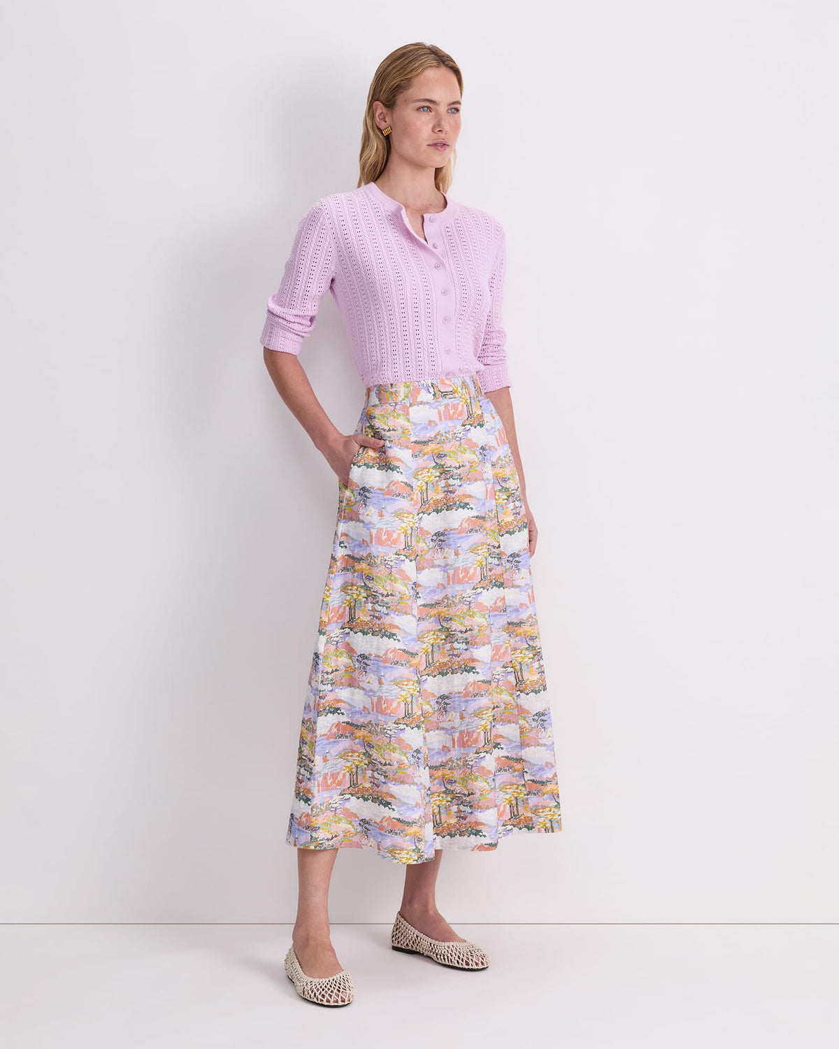 Coastal Parade Liberty Midi Skirt