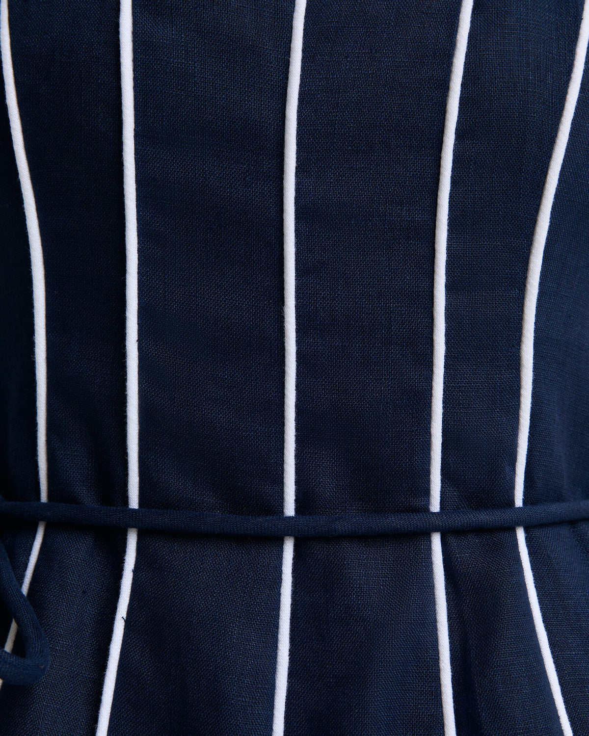 Ivy Linen Piping Dress