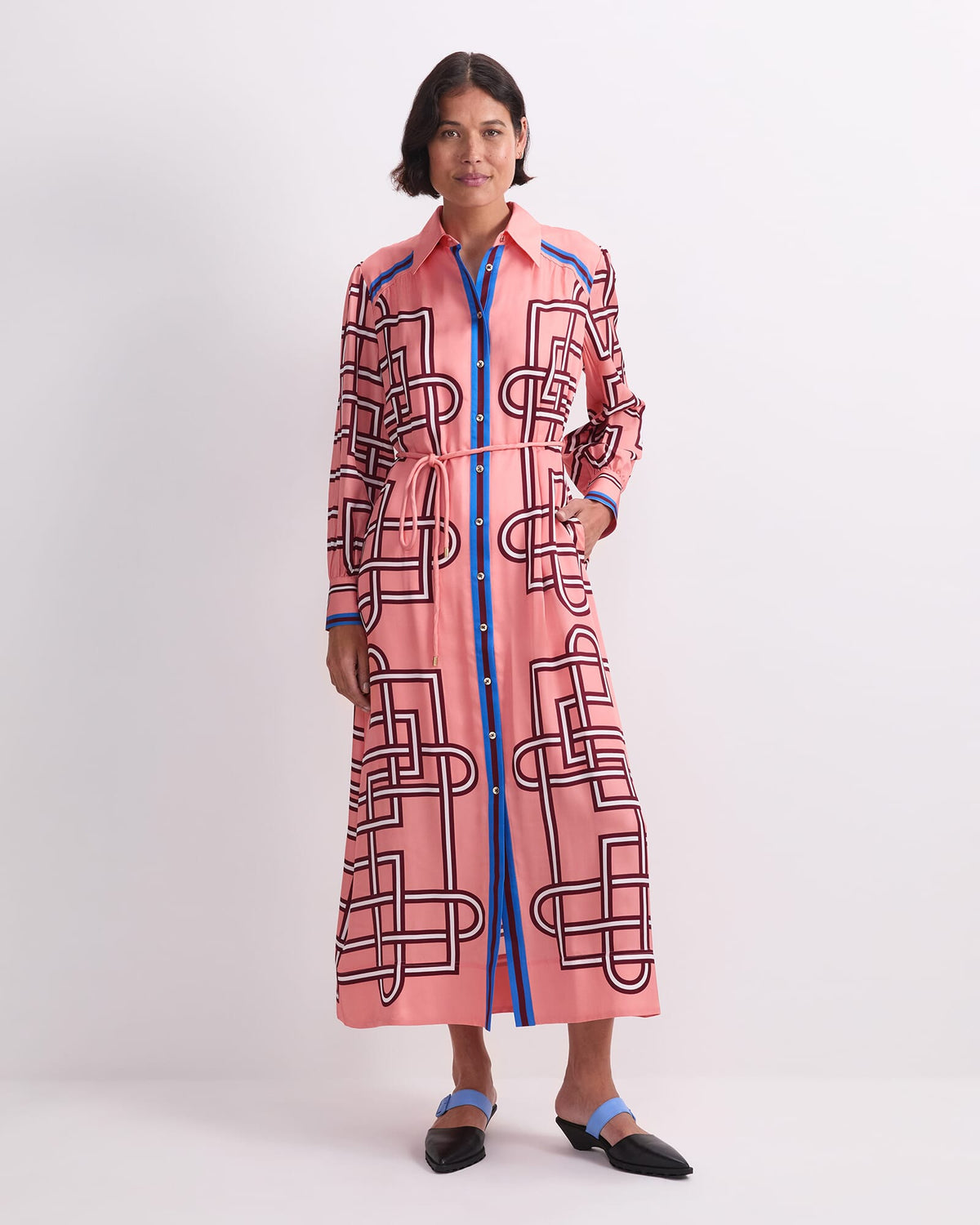 Rhodes Long Sleeve Shirt Dress