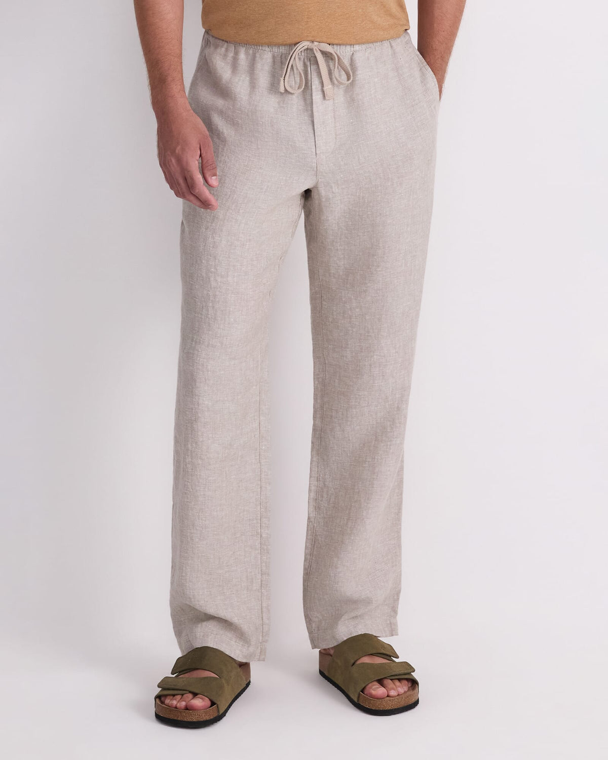Caffery Yarn-Dyed Linen Pant